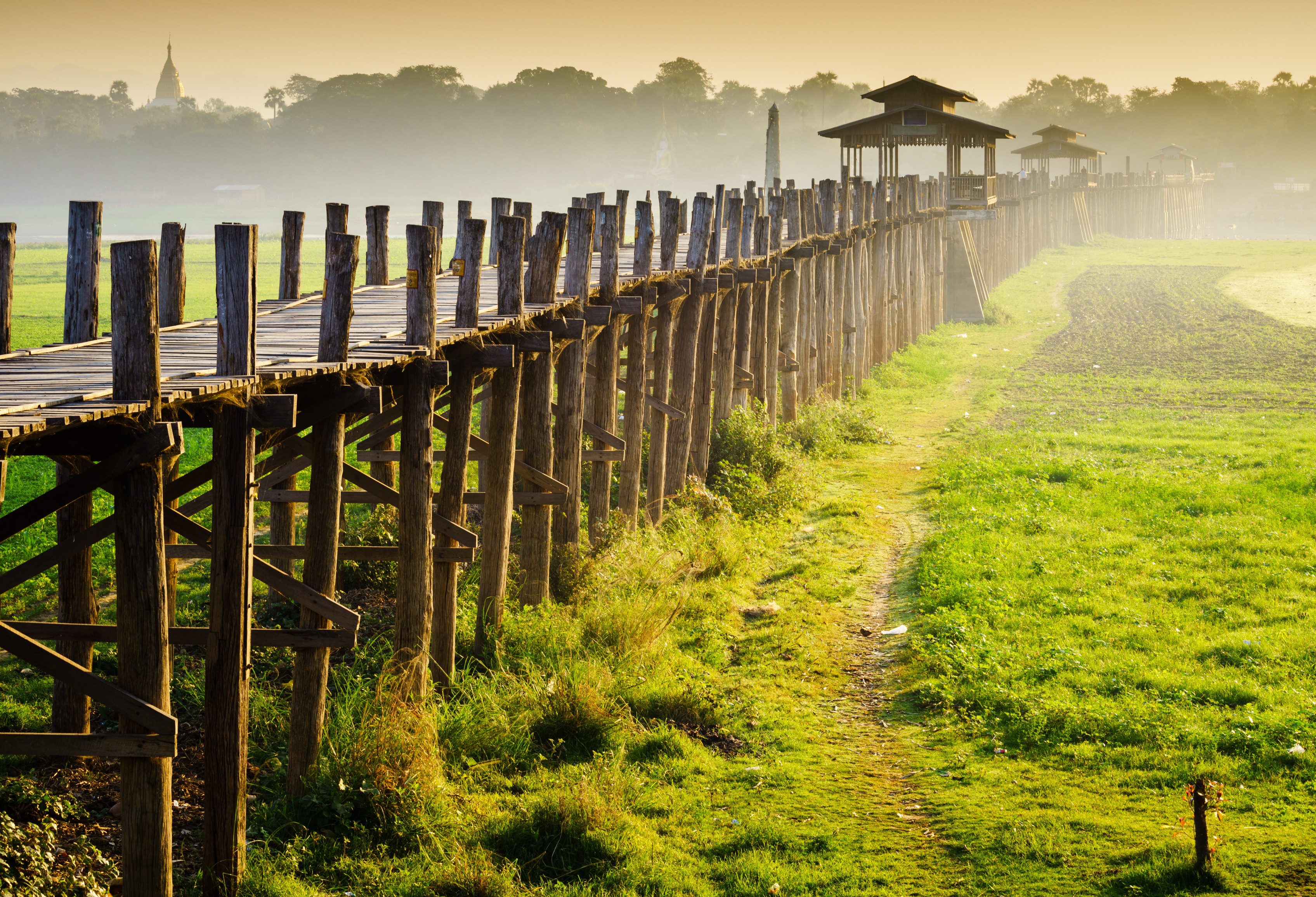 Mandalay U Bein brug Myanmar
