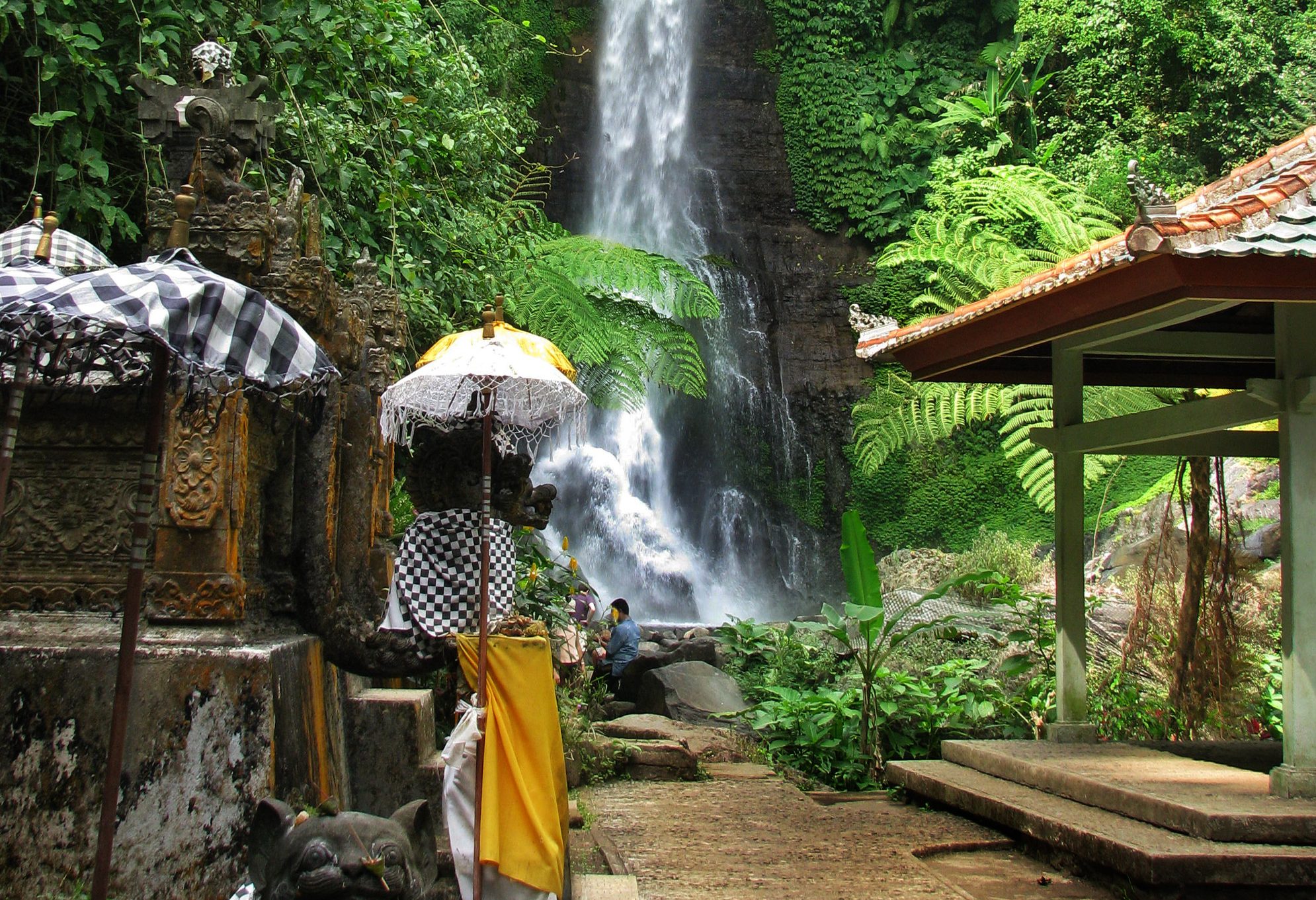 Git Git Waterval op Bali