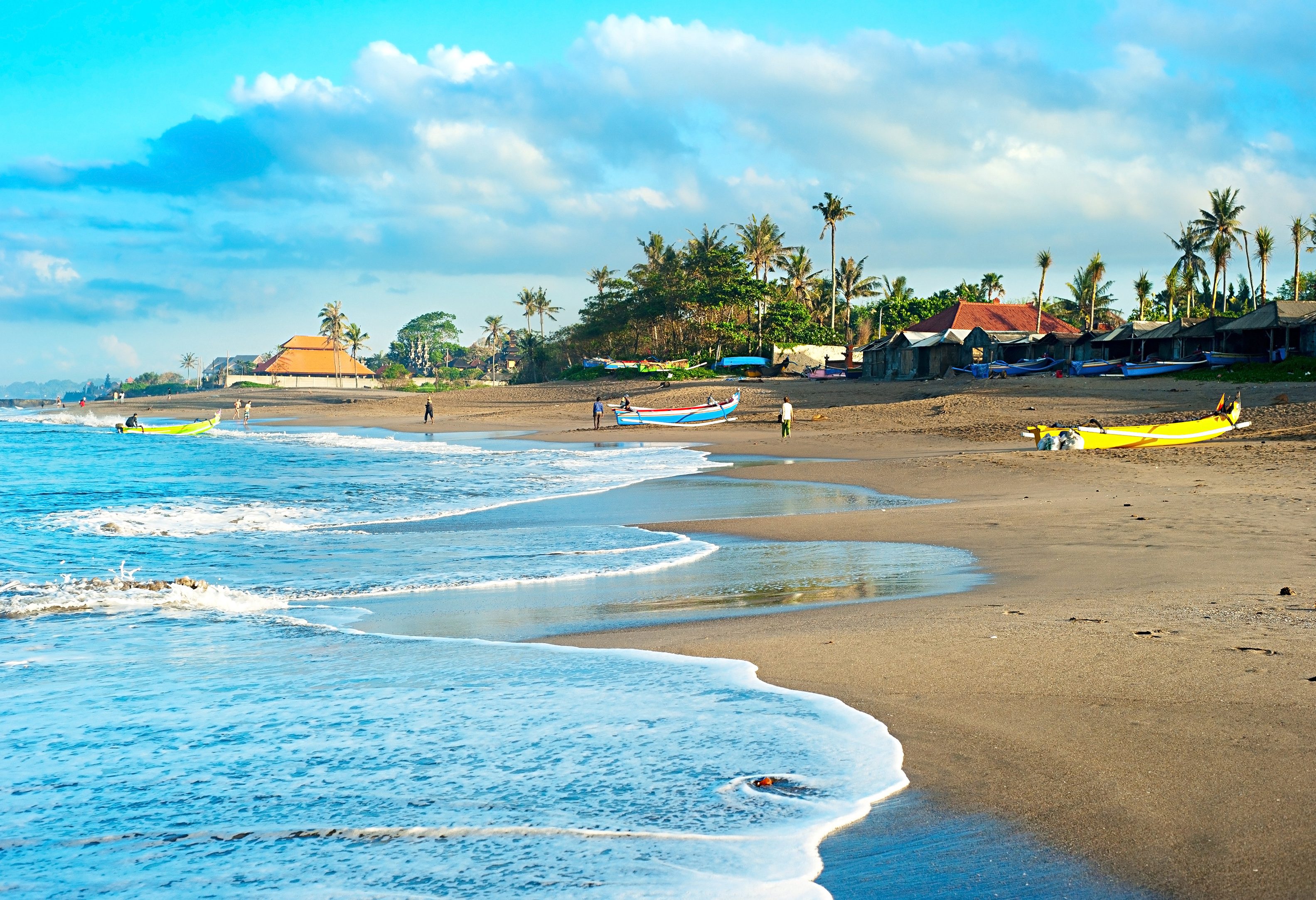 Strand van Canggu op Bali