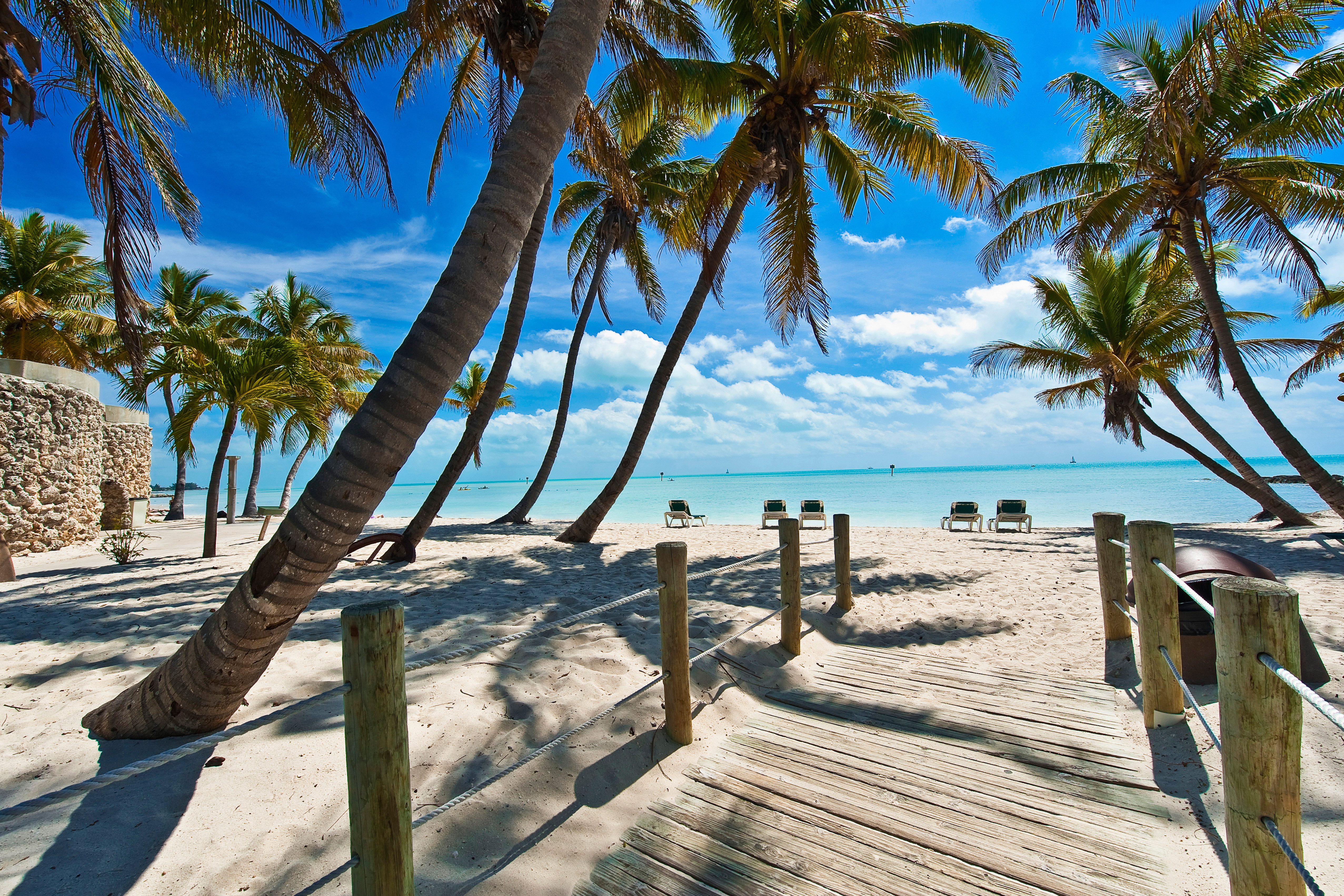 Key West strand in Florida