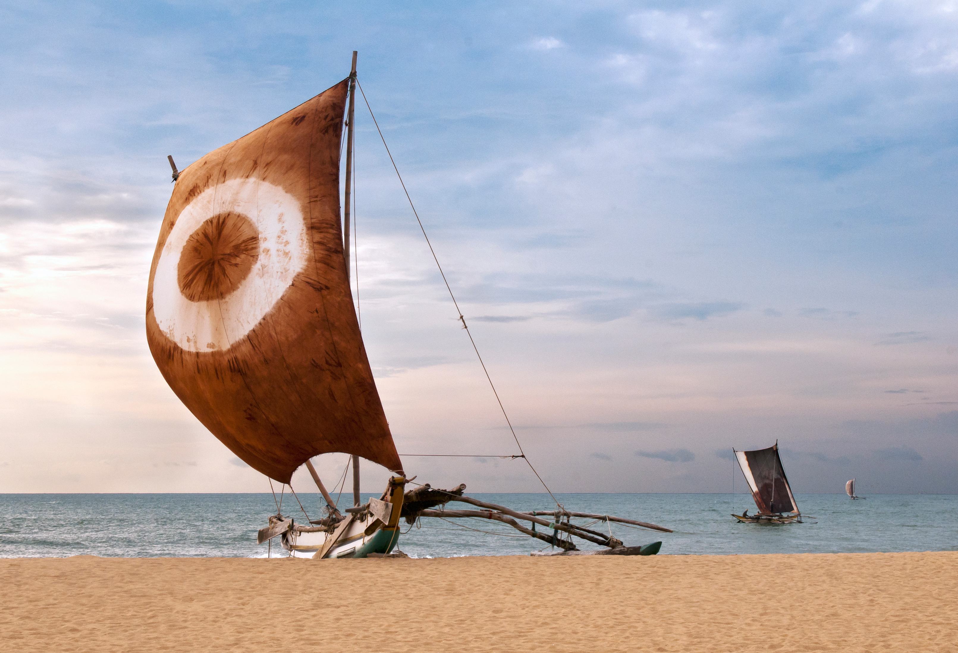 Strand in Negombo in Sri Lanka