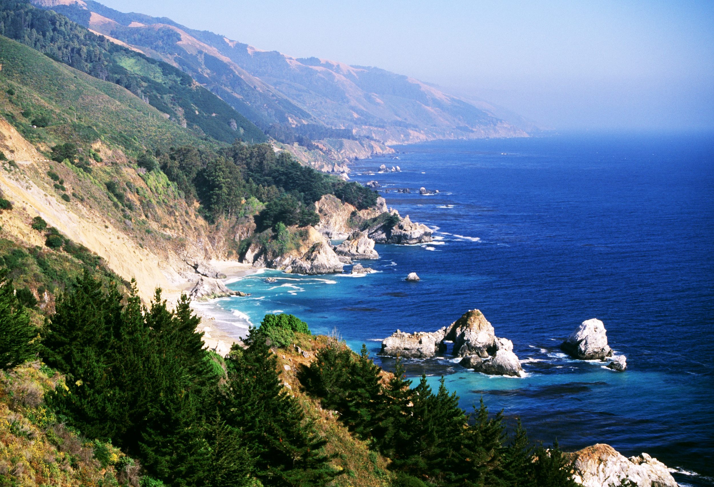 Kust in Californie in Amerika