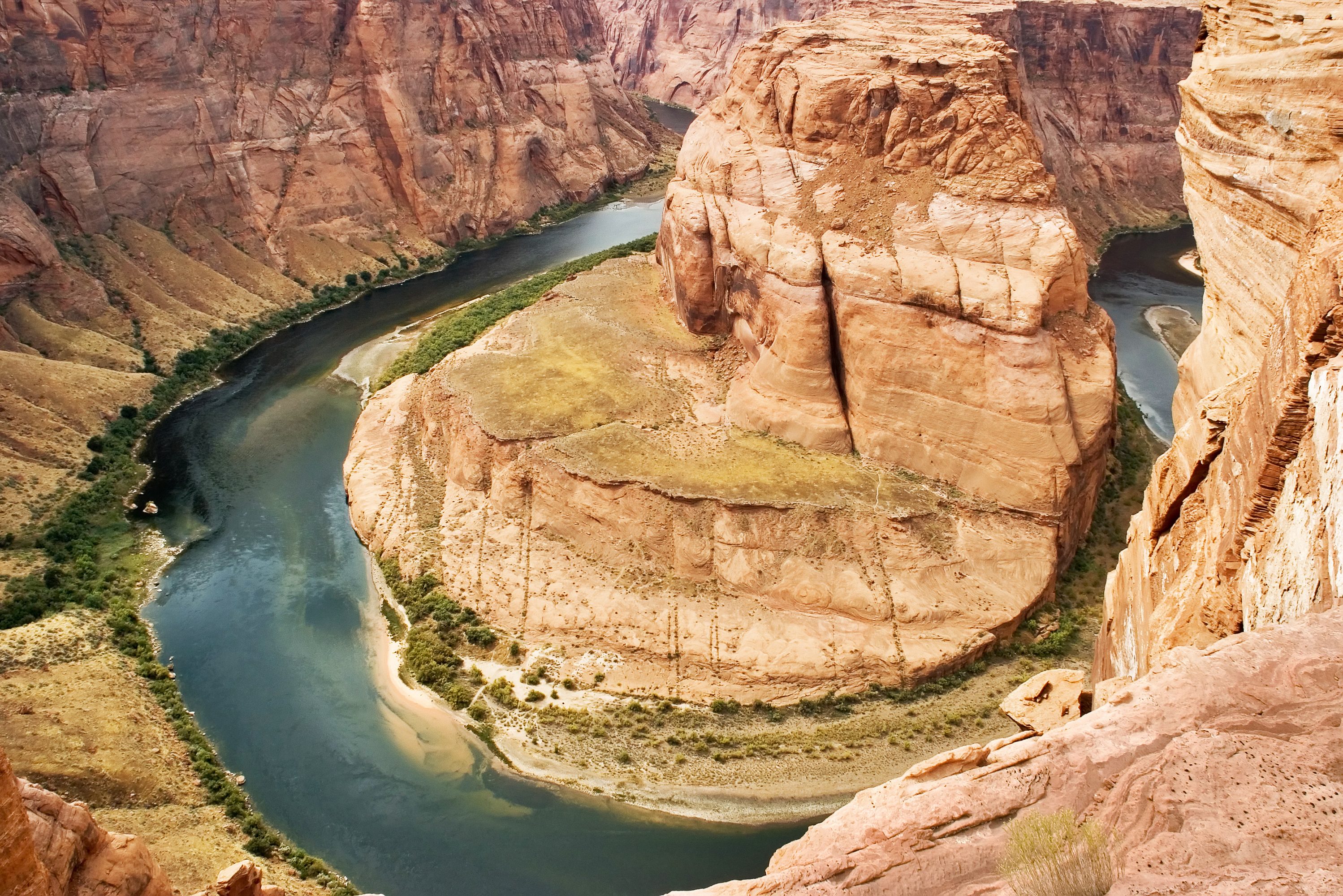 Horse Shoe Bend in de Colorado Rivier in Amerika
