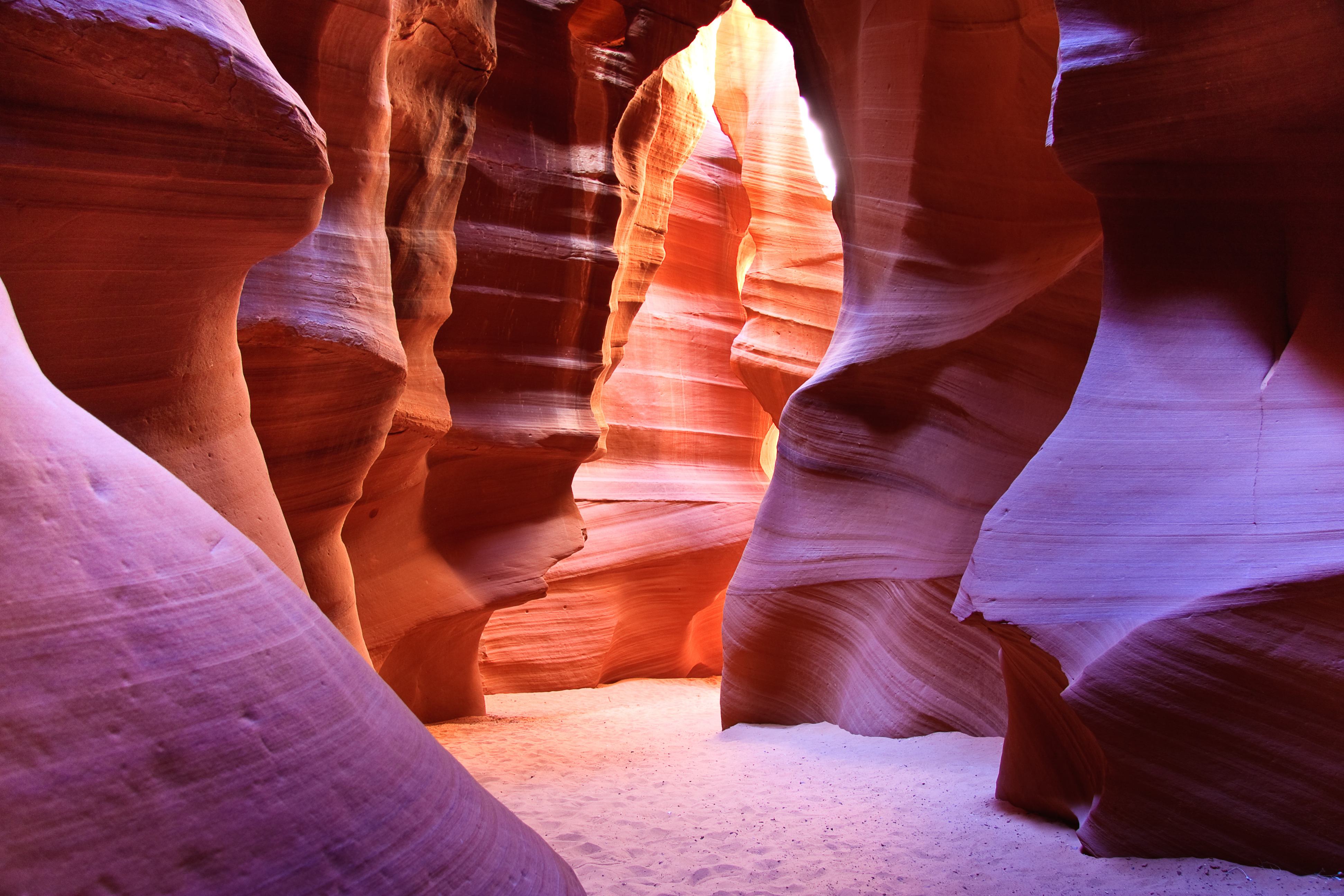 Antelope Canyon bij Page in Arizona Amerika