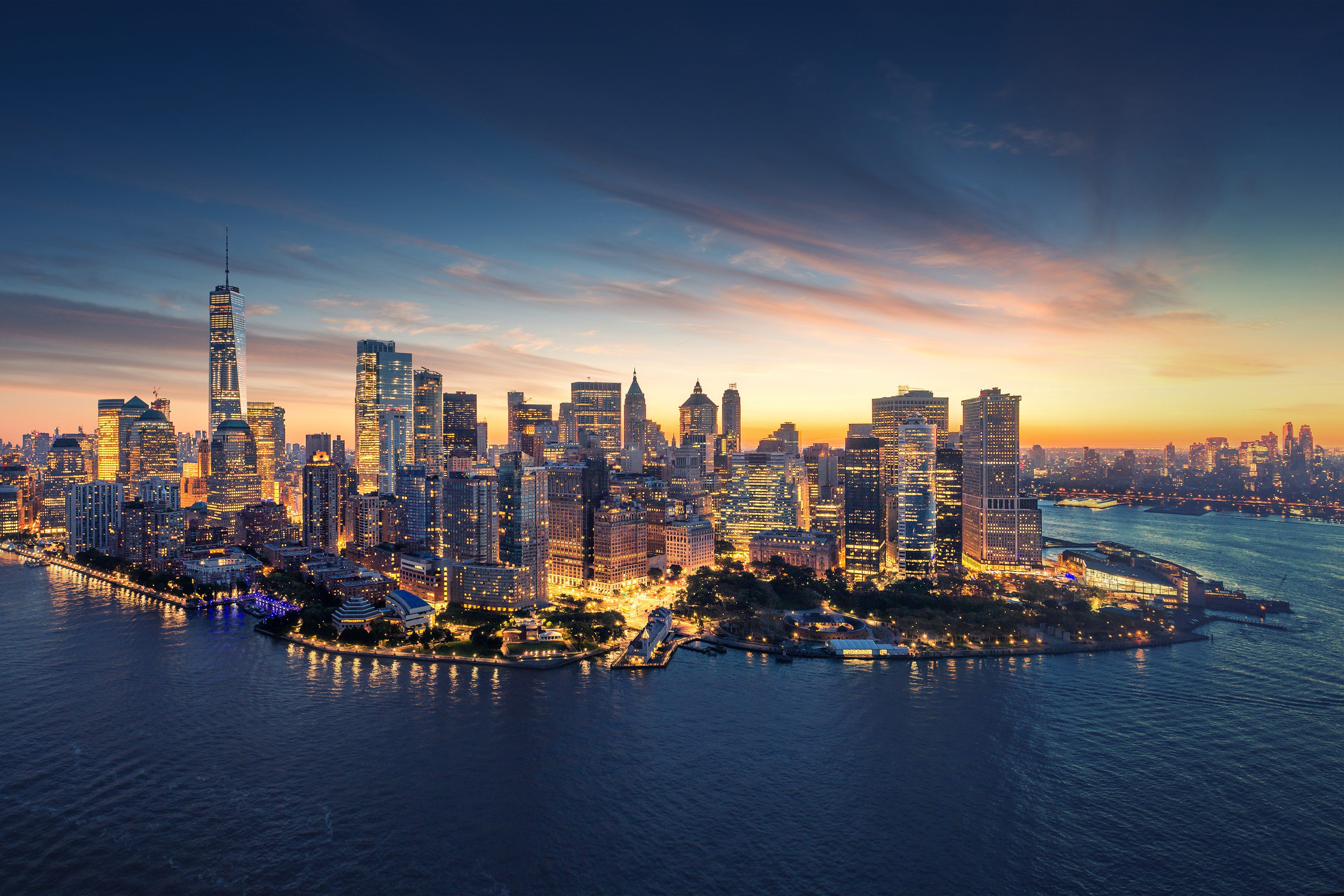 Skyline Manhattan in New York in Amerika