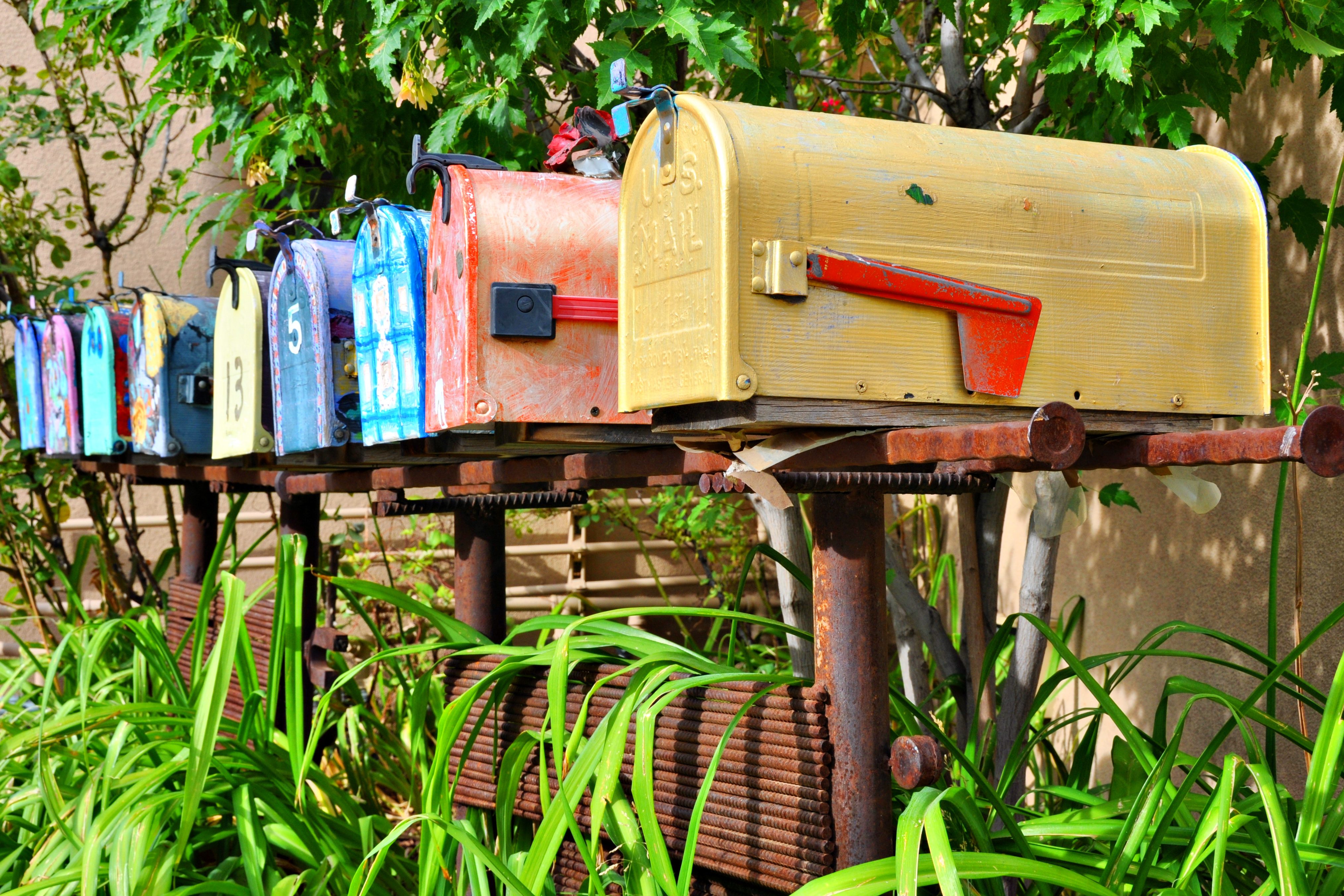 Brievenbussen in Amerika