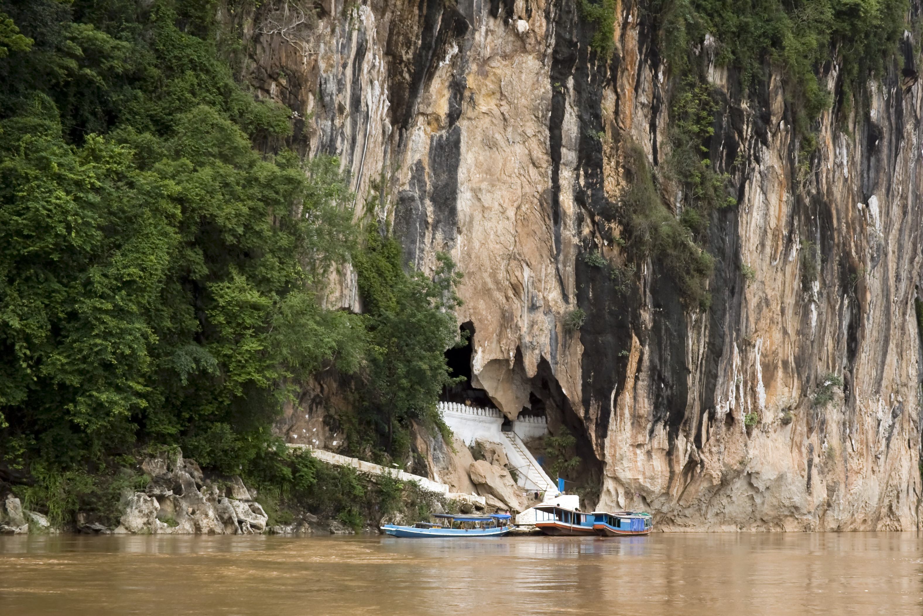 De Pak Ou grotten nabij Luang Prabang in Laos
