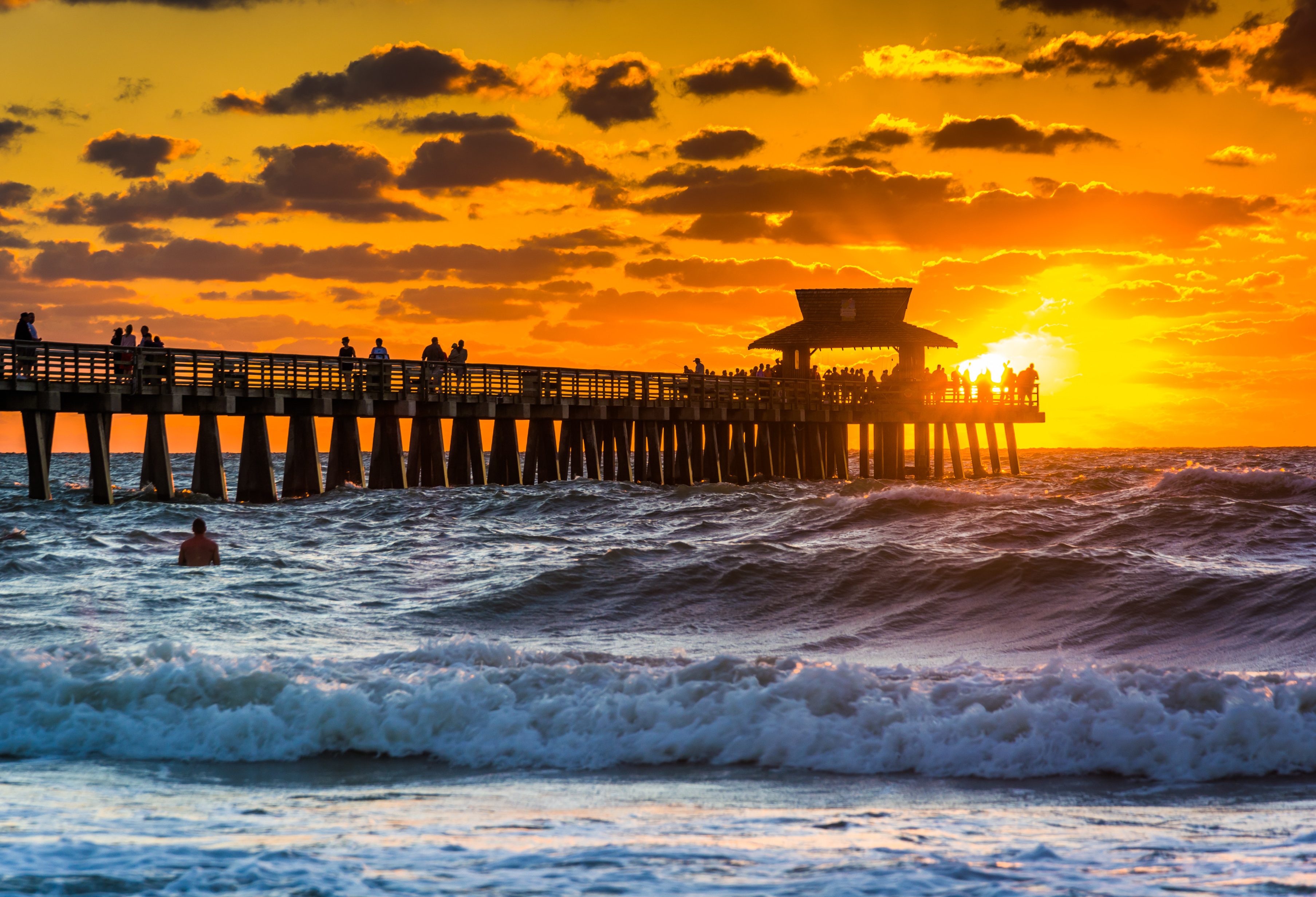 De pier bij Naples in Florida