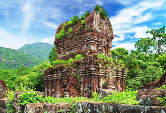 Champa tempels van My Son, Vietnam