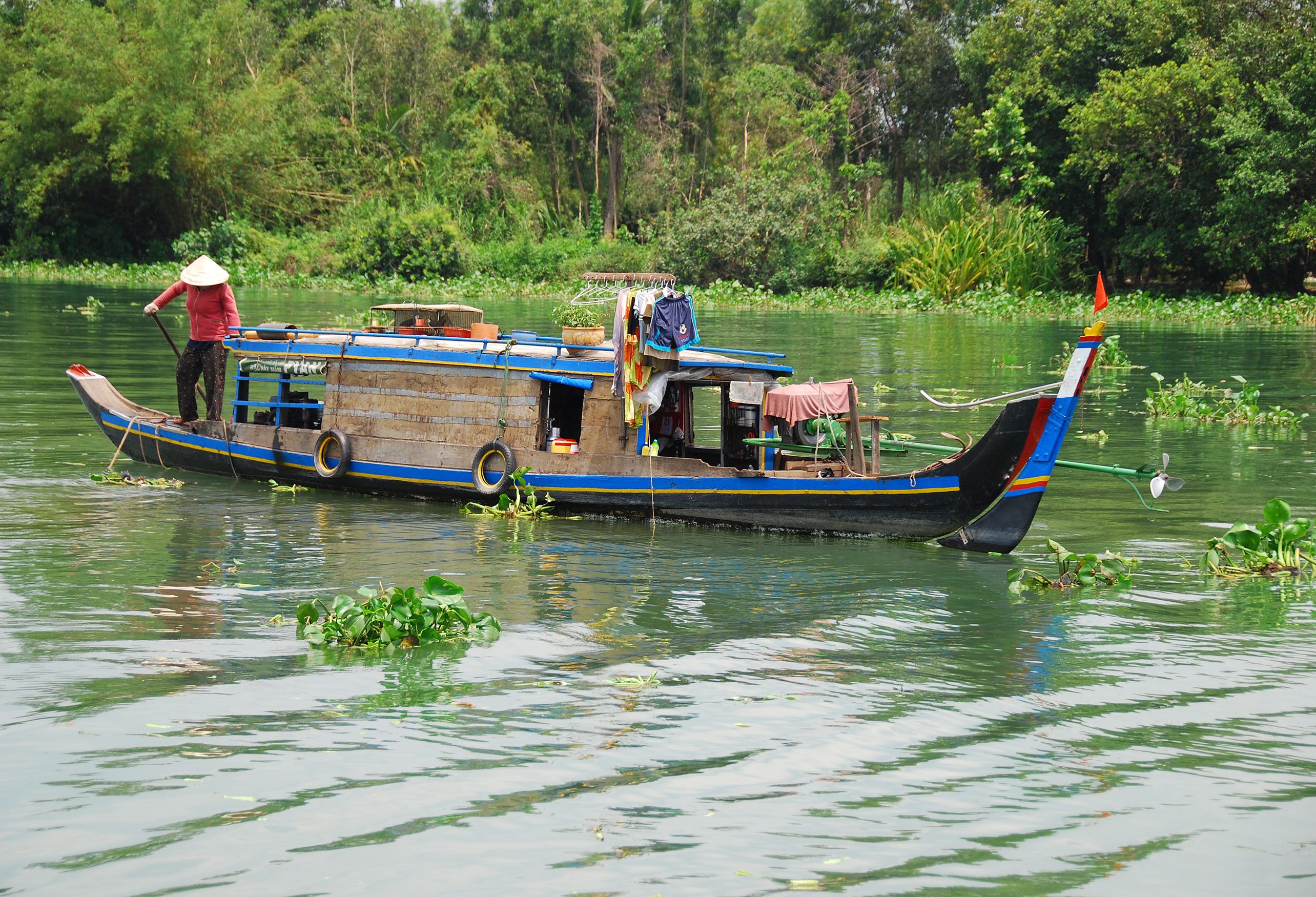 Lokale leven in de Mekong Delta in Vietnam