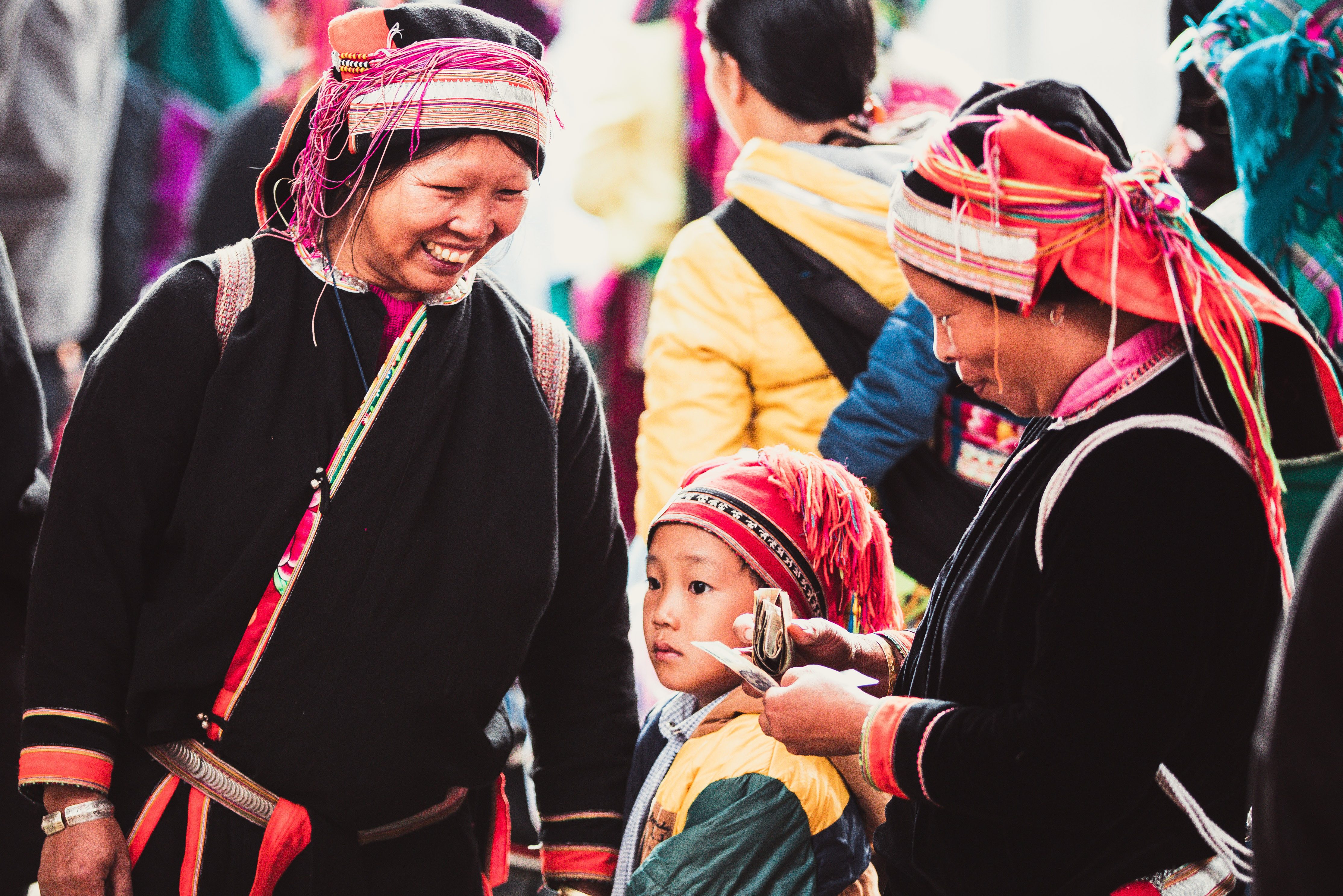 Meo Vac markt in de provincie Ha Giang in Vietnam