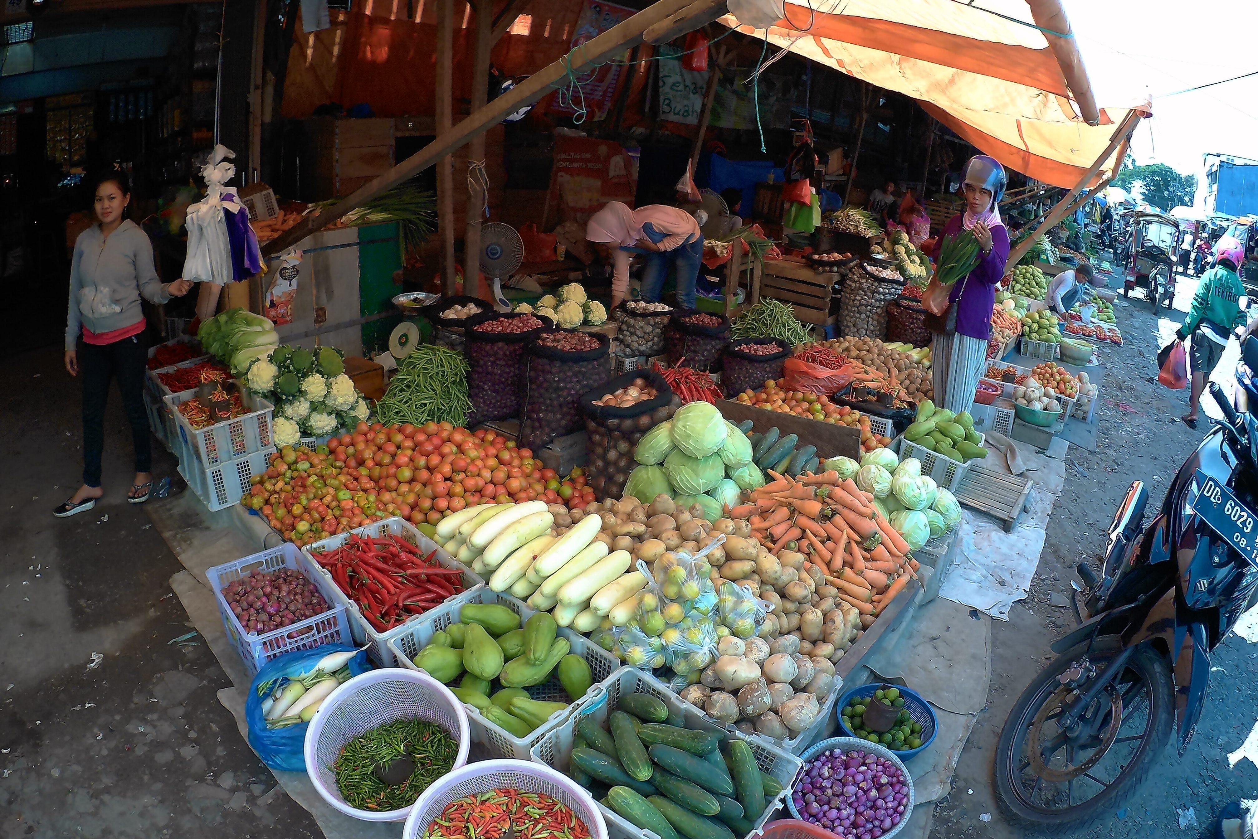Lokale markt in Makassar
