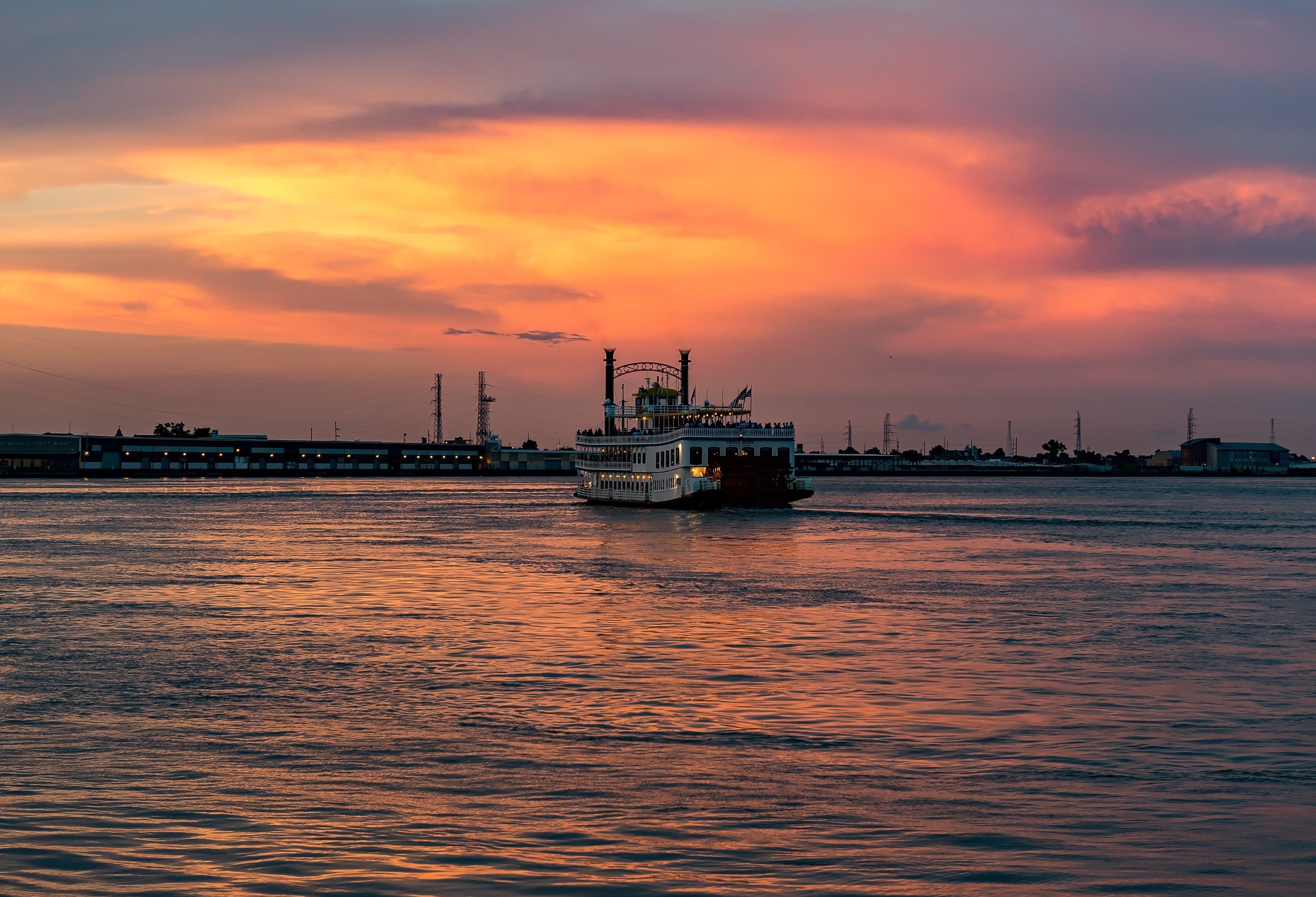 Creole Queen op de Mississippi bij New Orleans
