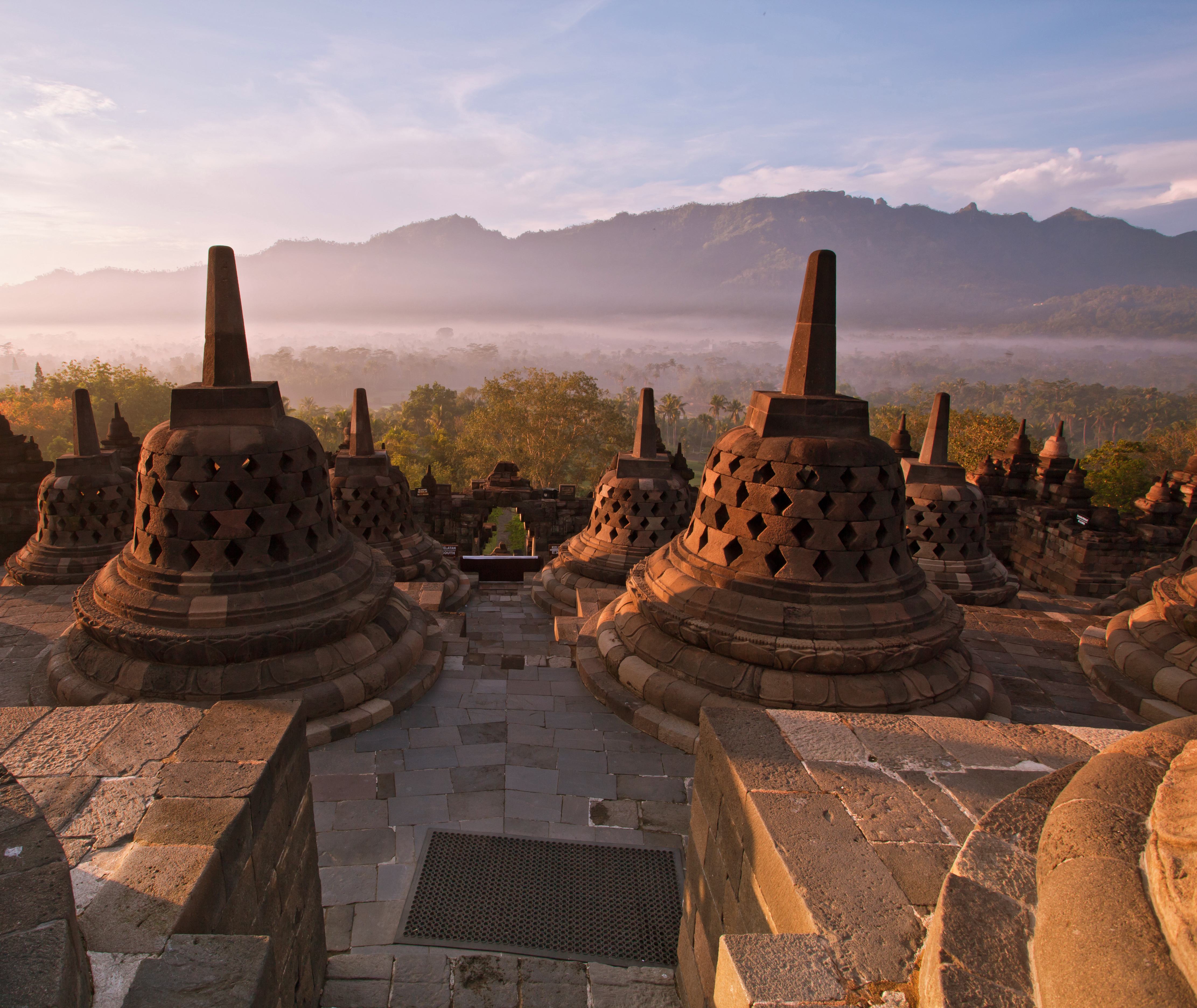 Borobudur op Java Indonesië