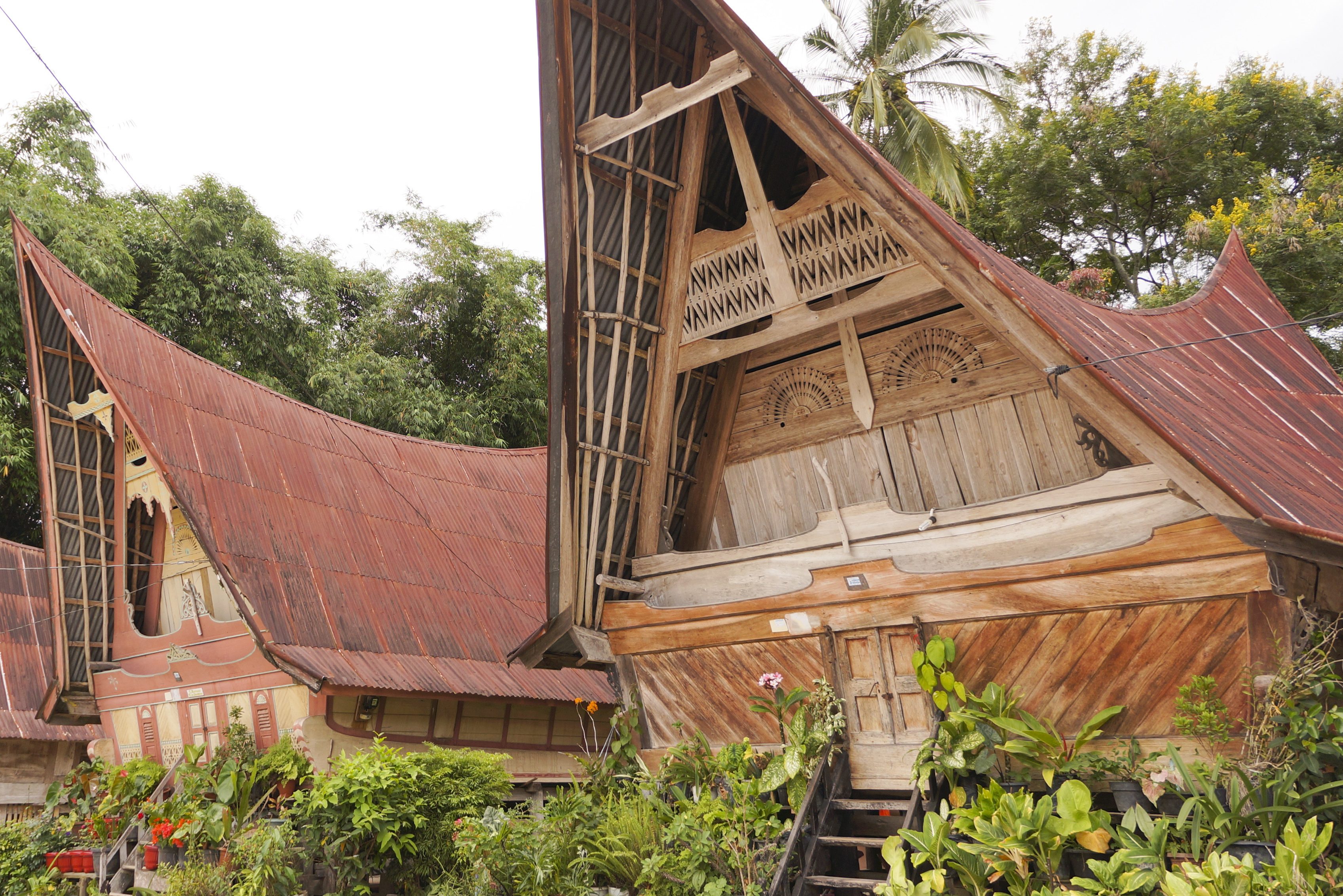 Batak huizen op Samosir Eiland Sumatra