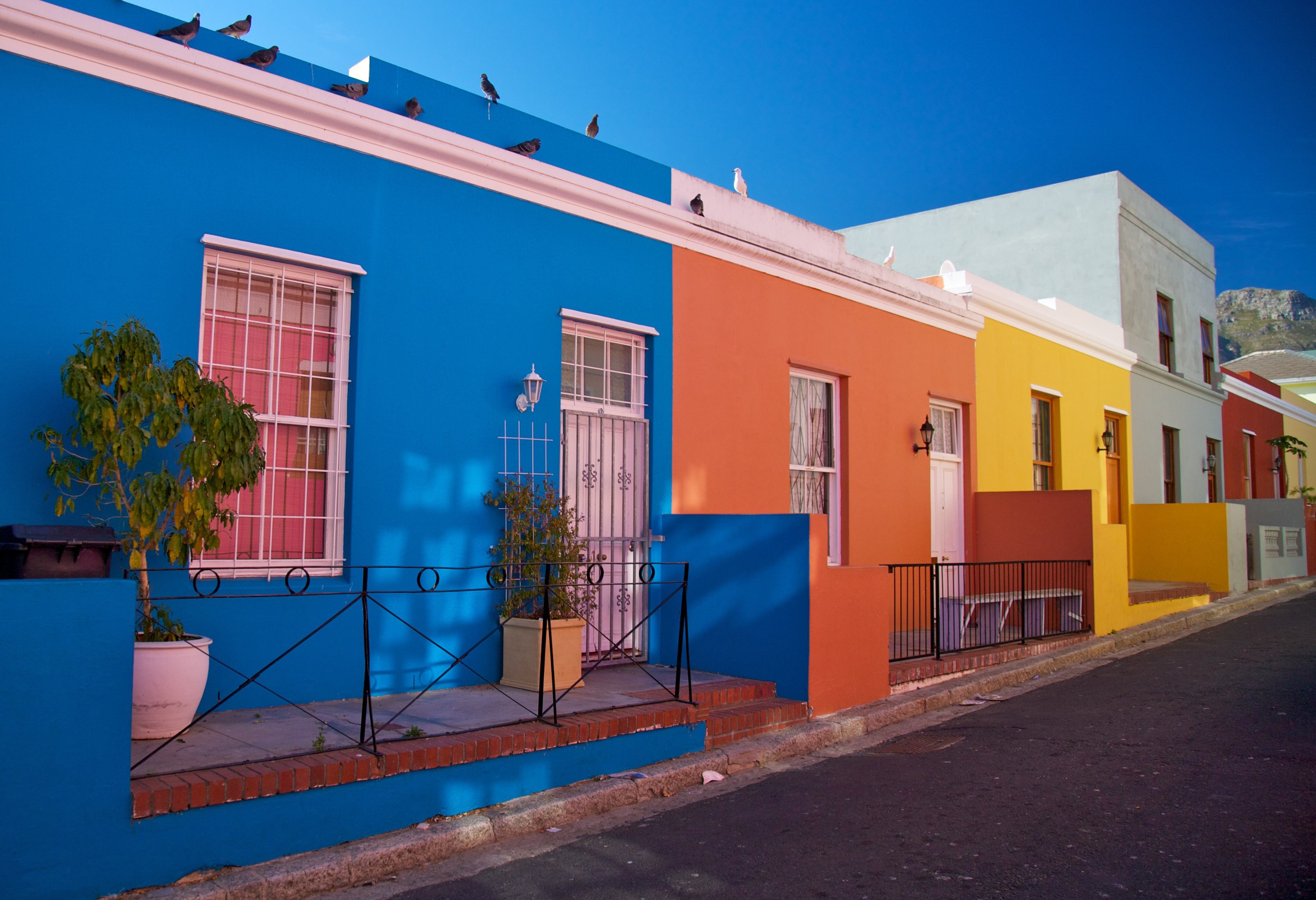 Bo Kaap in Kaapstad in Zuid-Afrika