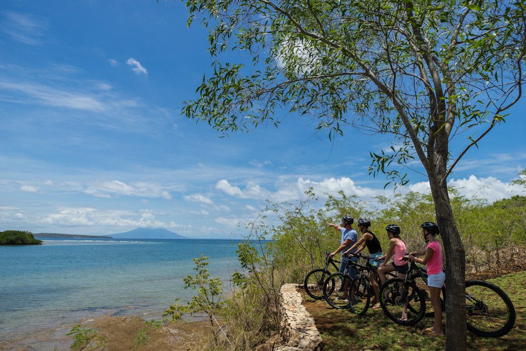Fietsen bij Pemuteran op Bali