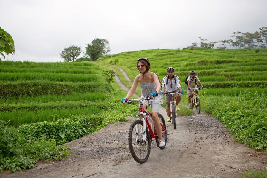 Fiets excursie op Bali
