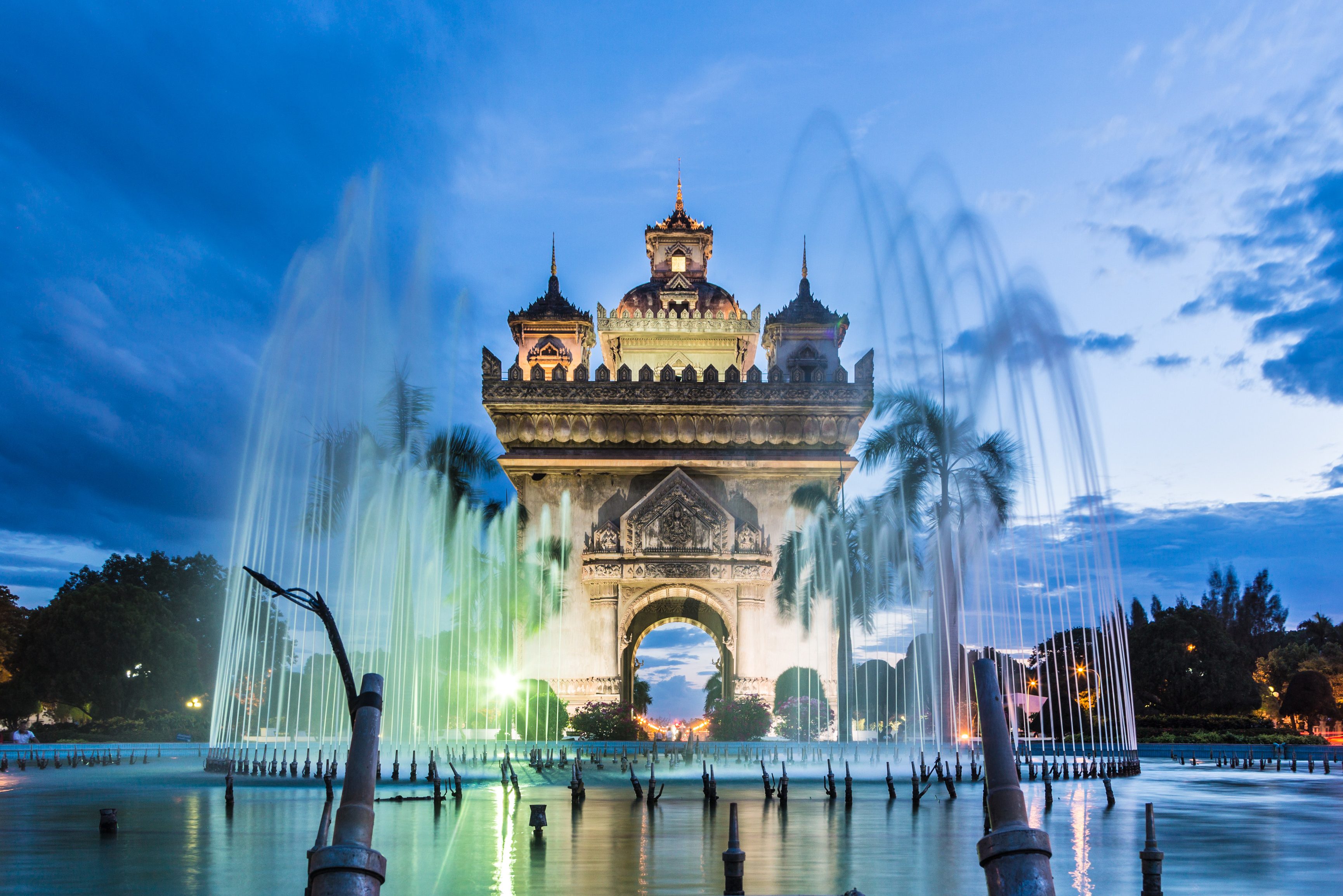 Patuxai monument in Vientiane, Laos