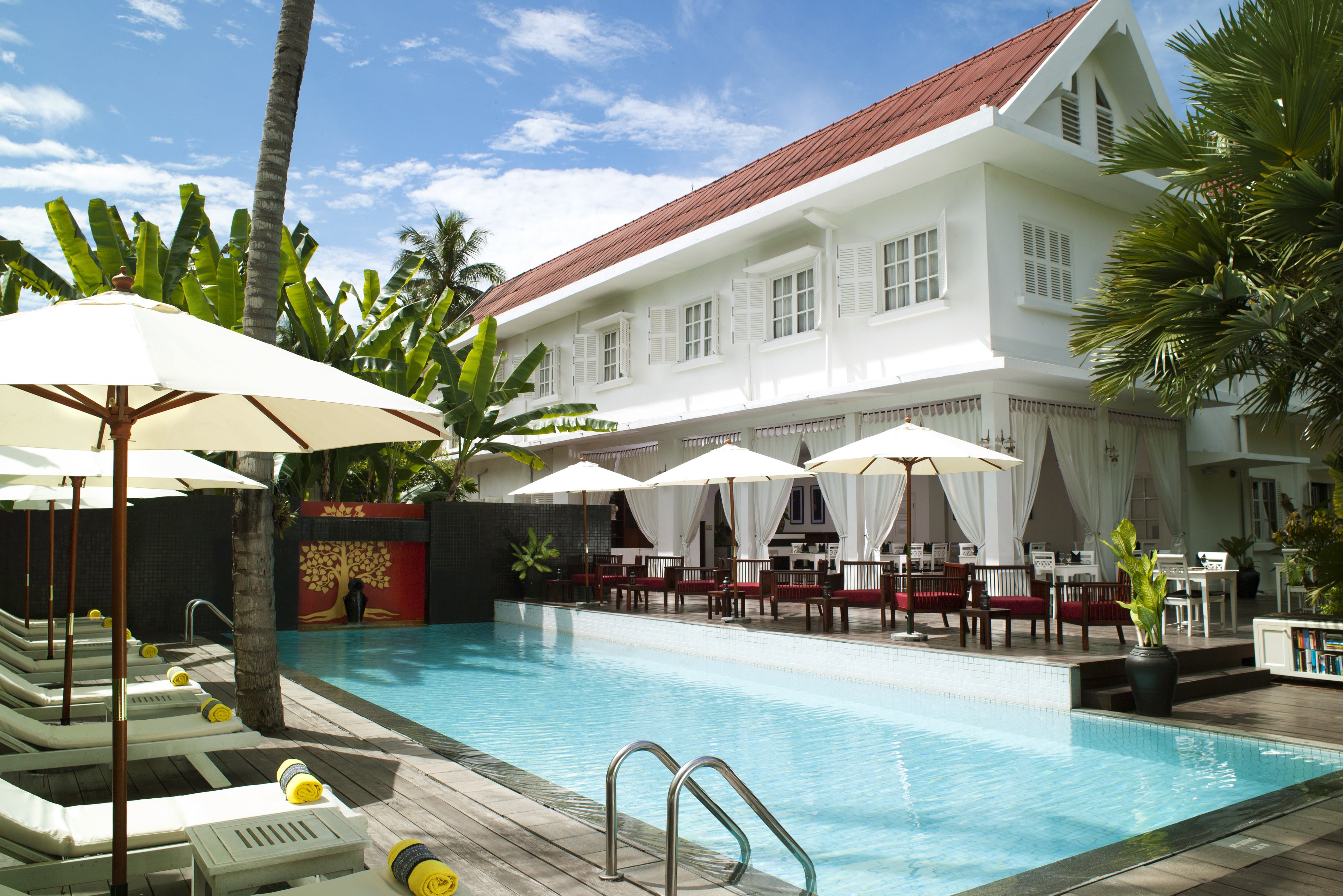 Zwembad van Maison Souvannaphoum in Luang Prabang, Laos