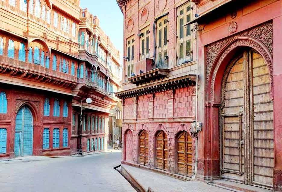 Straatbeeld in Bikaner in India