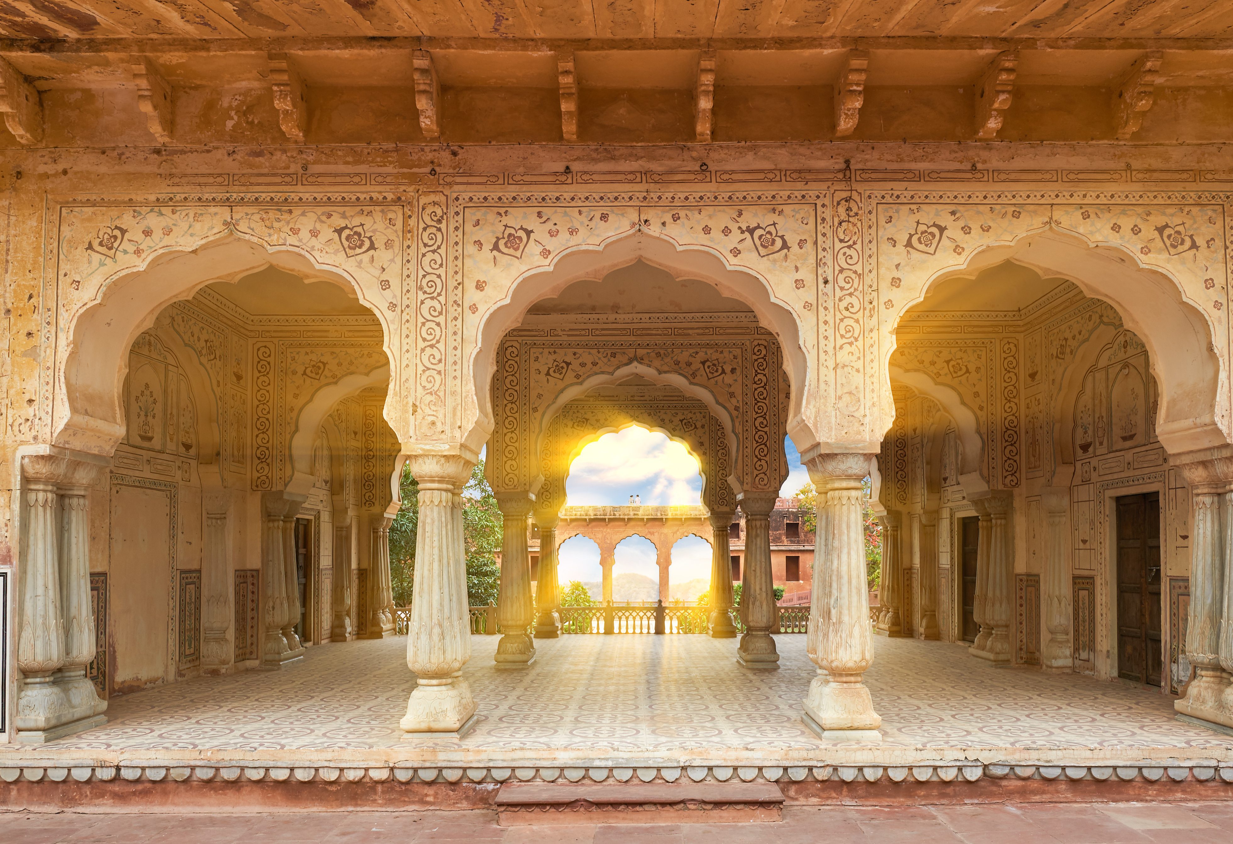 Het Amber Fort in Jaipur in India