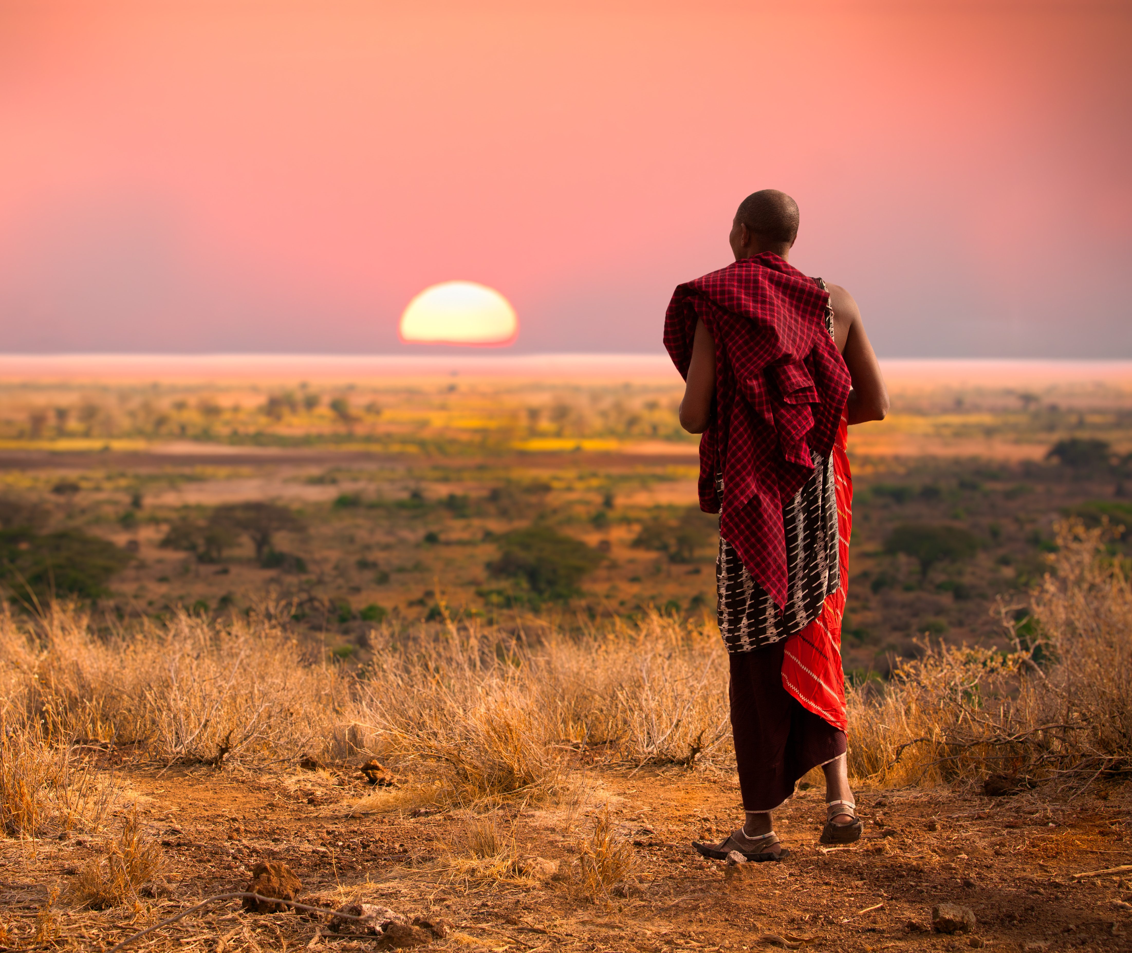 Masaai op de Serengiti Tanzania