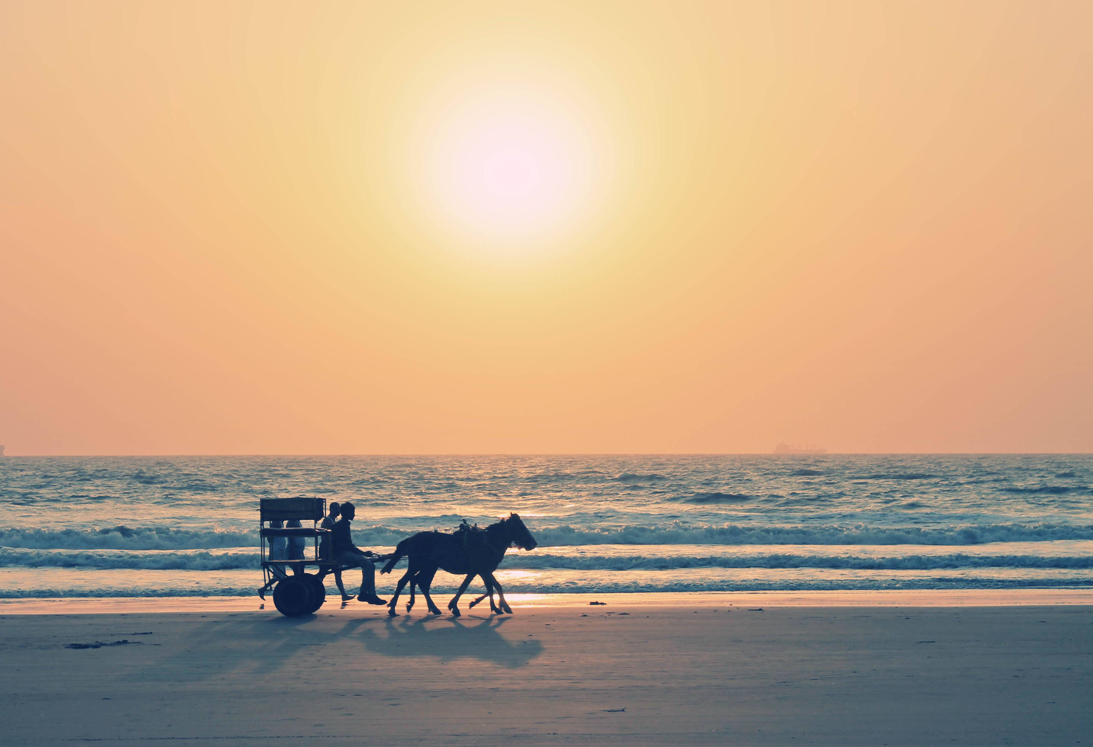 Strand bij Kovalem in India