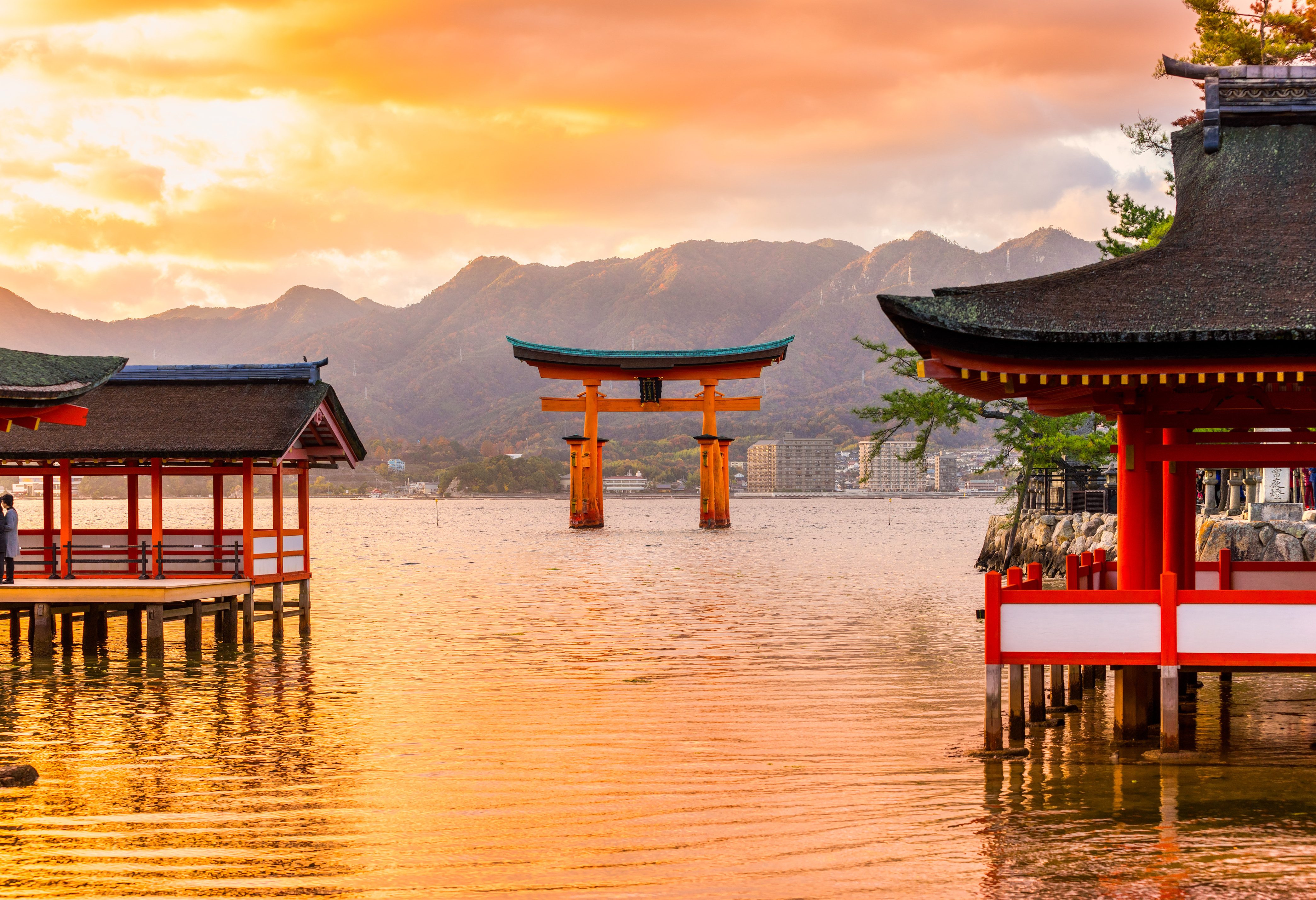 Tori Gate bij Miyajima Island