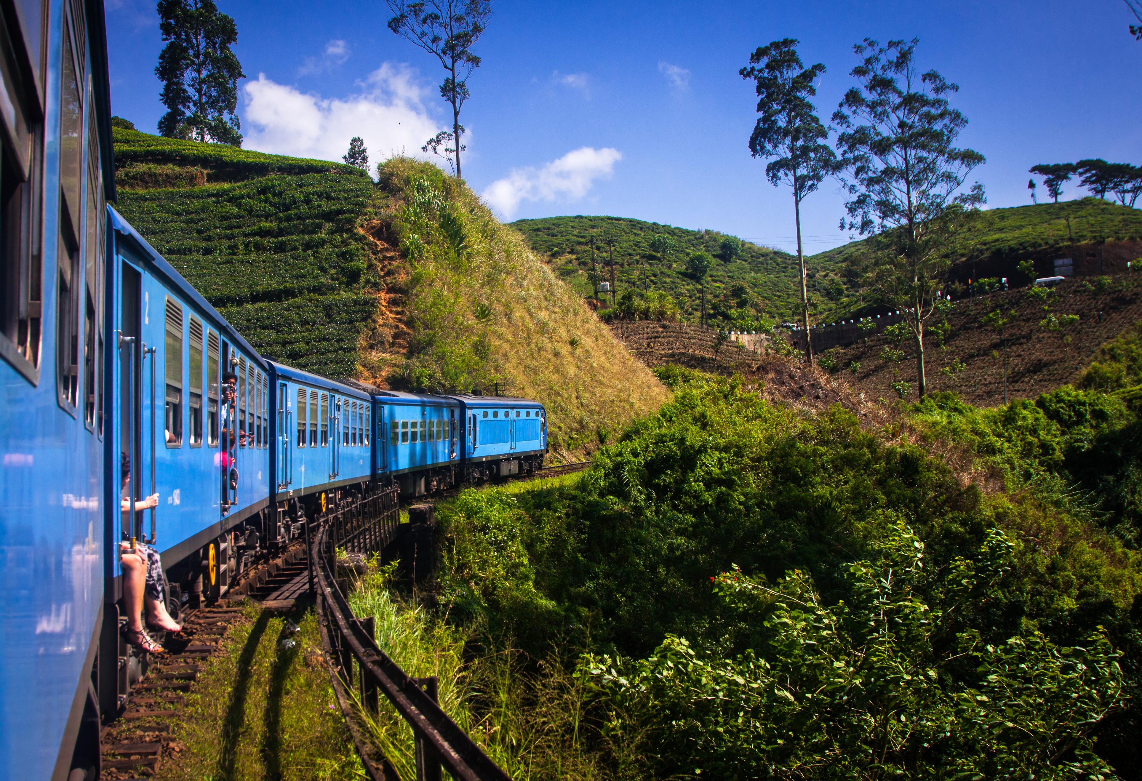 Trein van Kandy door theeplantages