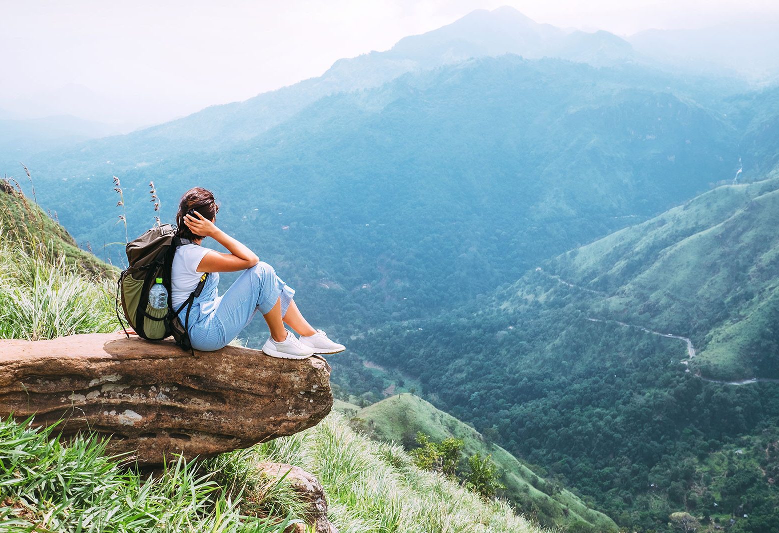 Uitzicht vanuit Ella in Sri Lanka