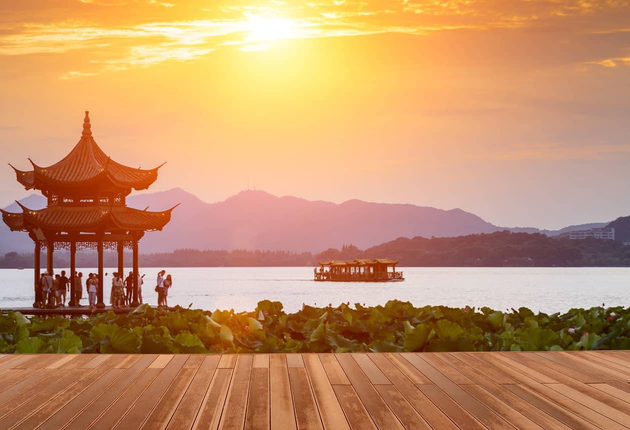 West Lake in Hangzhou in China