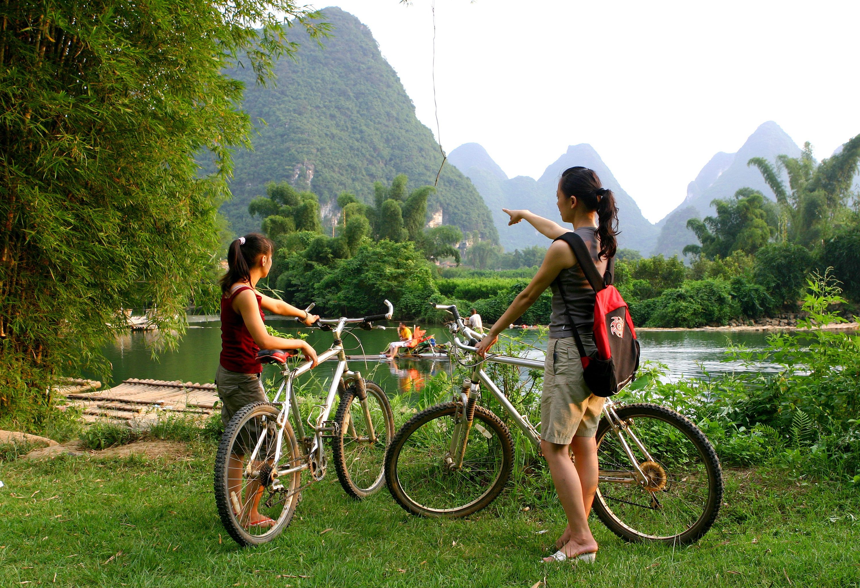 Fietsen bij Yangshuo