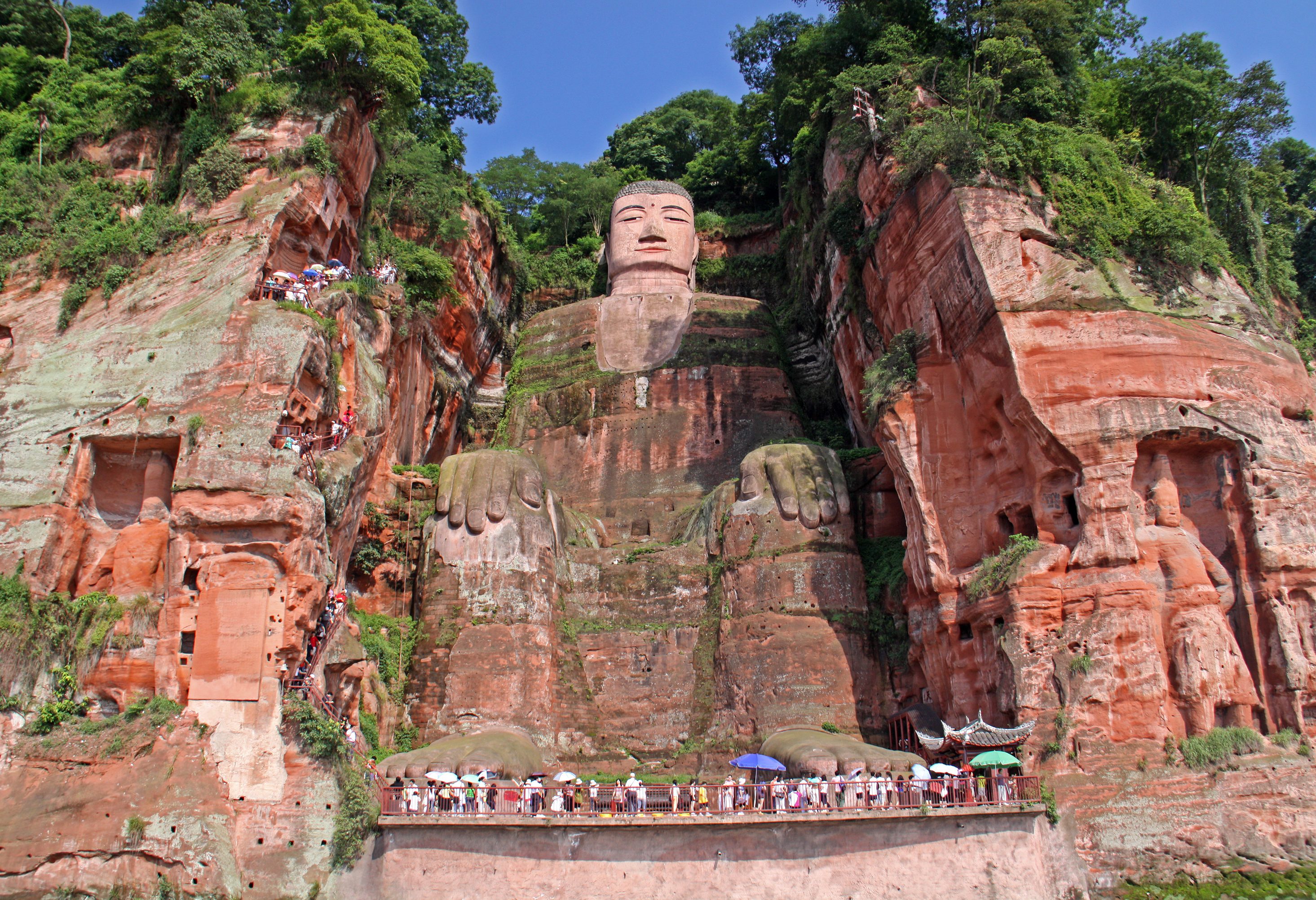 Boeddha beeld bij Leshan in China