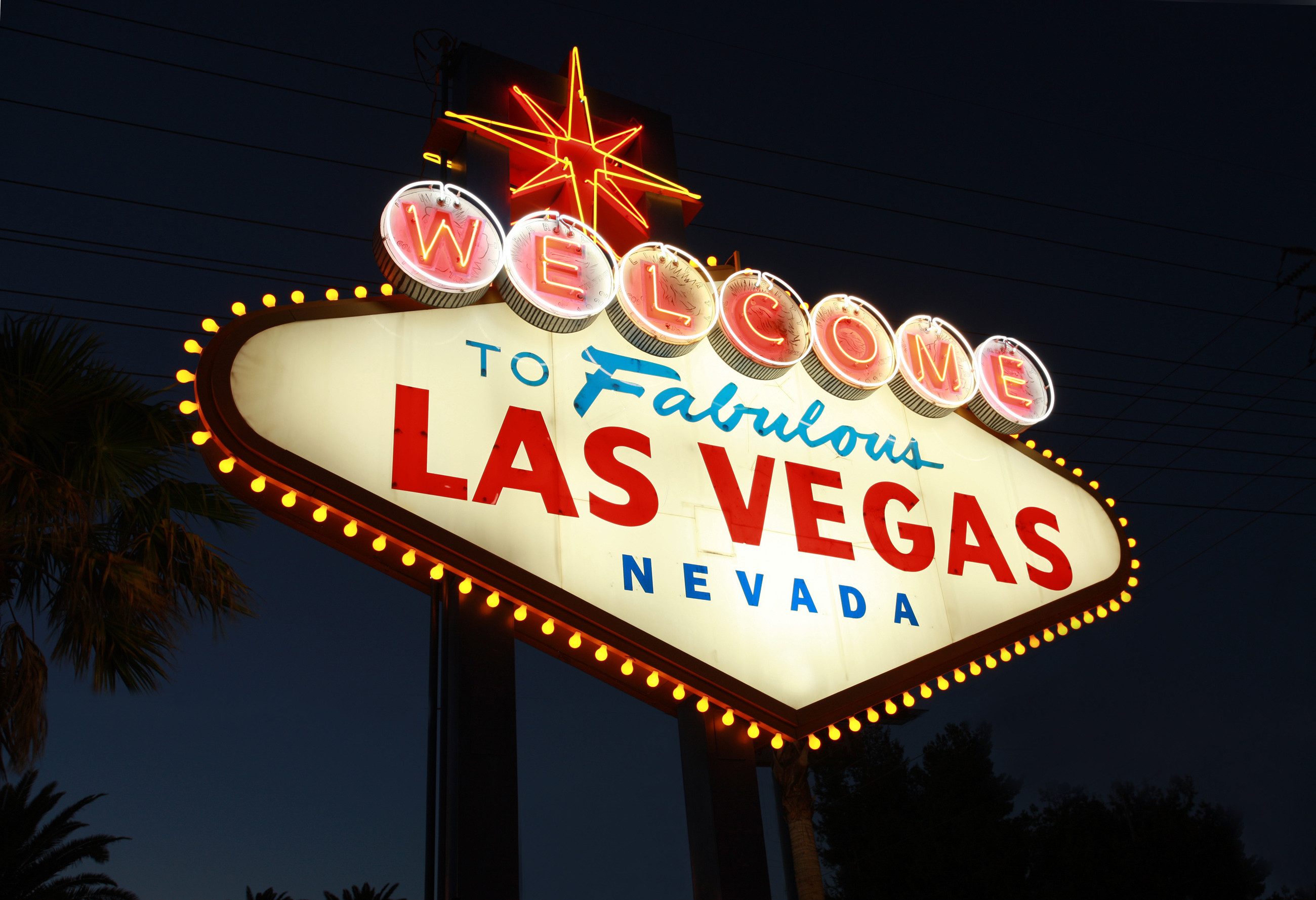 Las Vegas neon bord