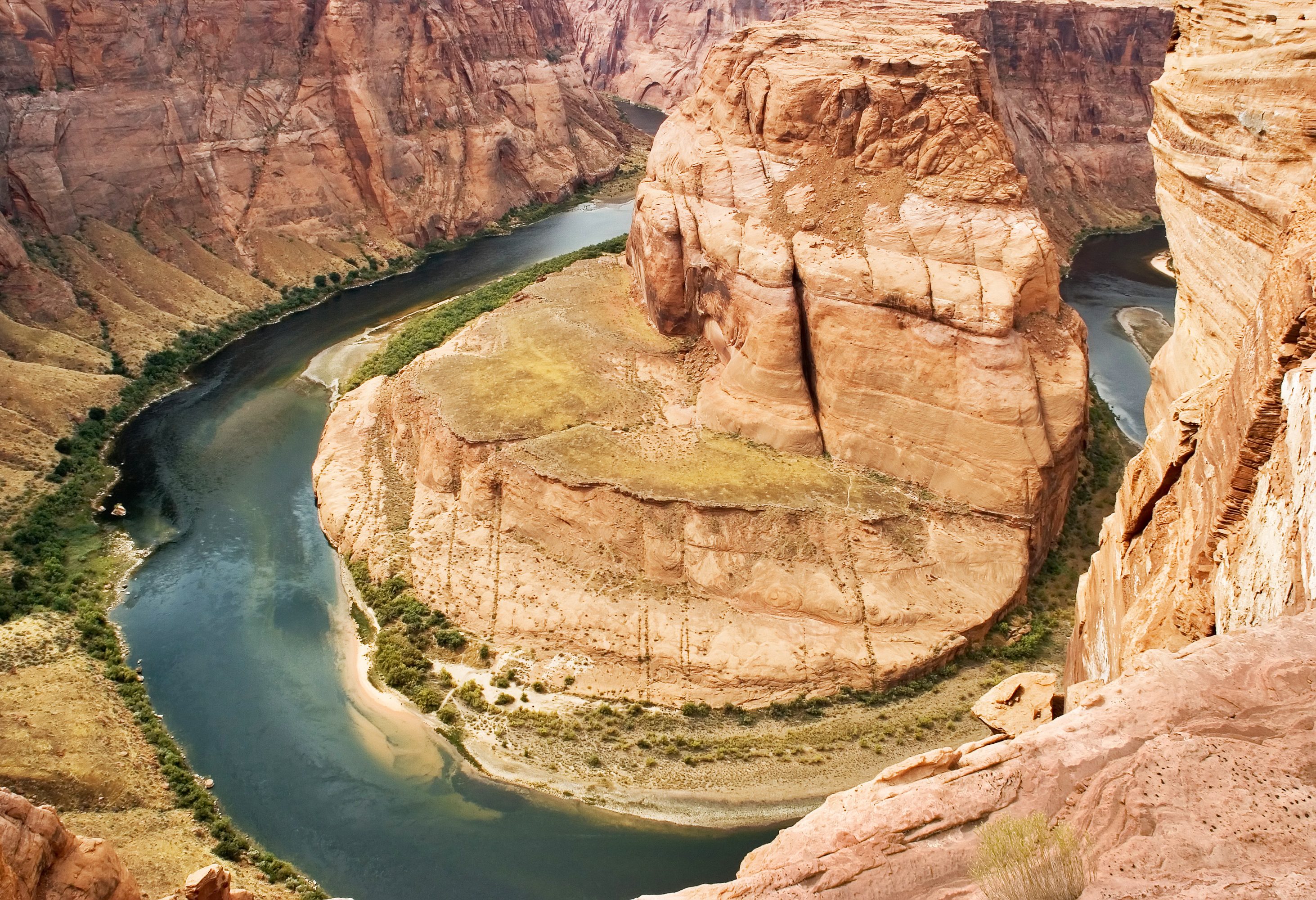 Horshe shoe bend in de Colorado River