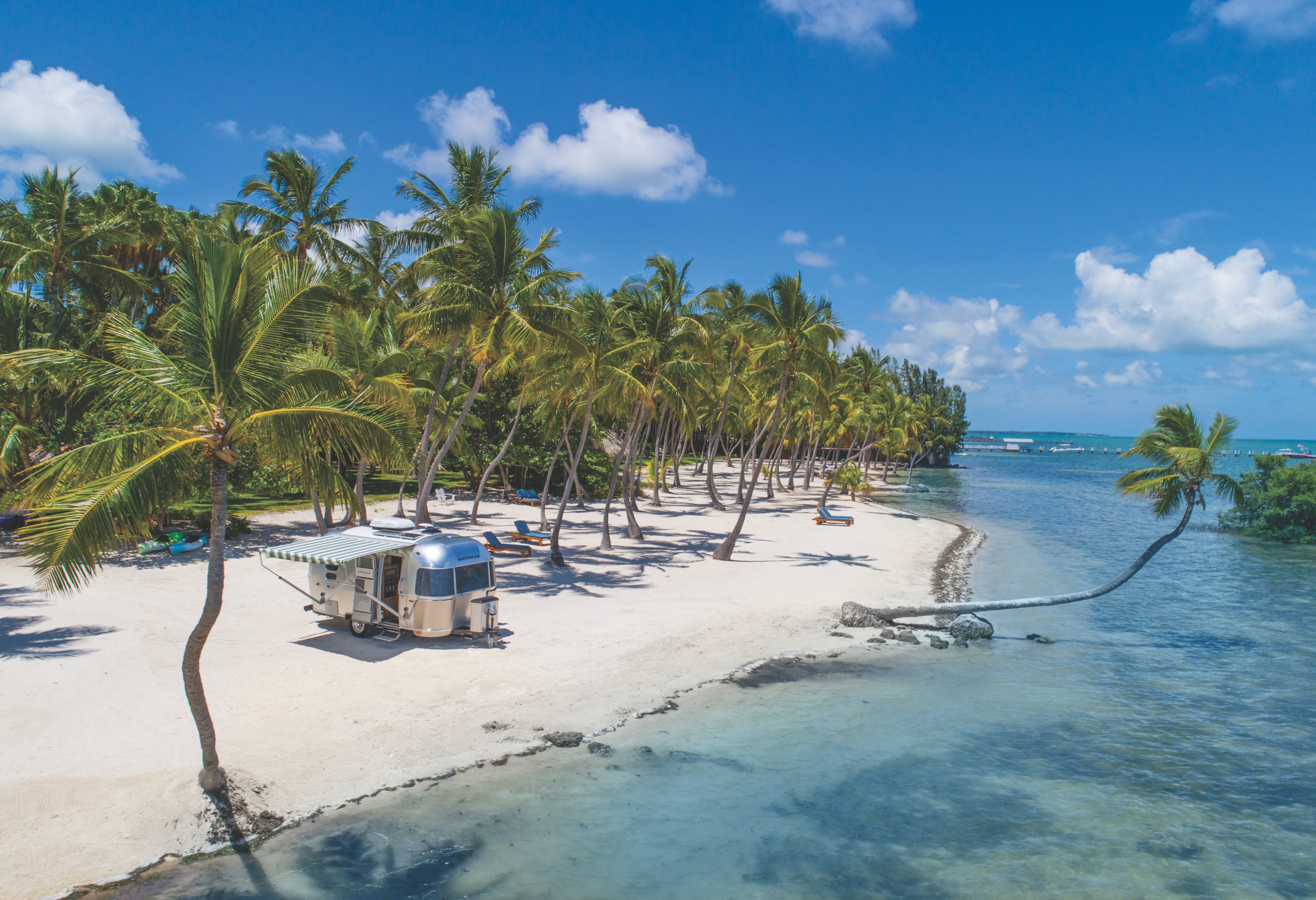 Verlaten strandje bij Key Islamorada in Florida