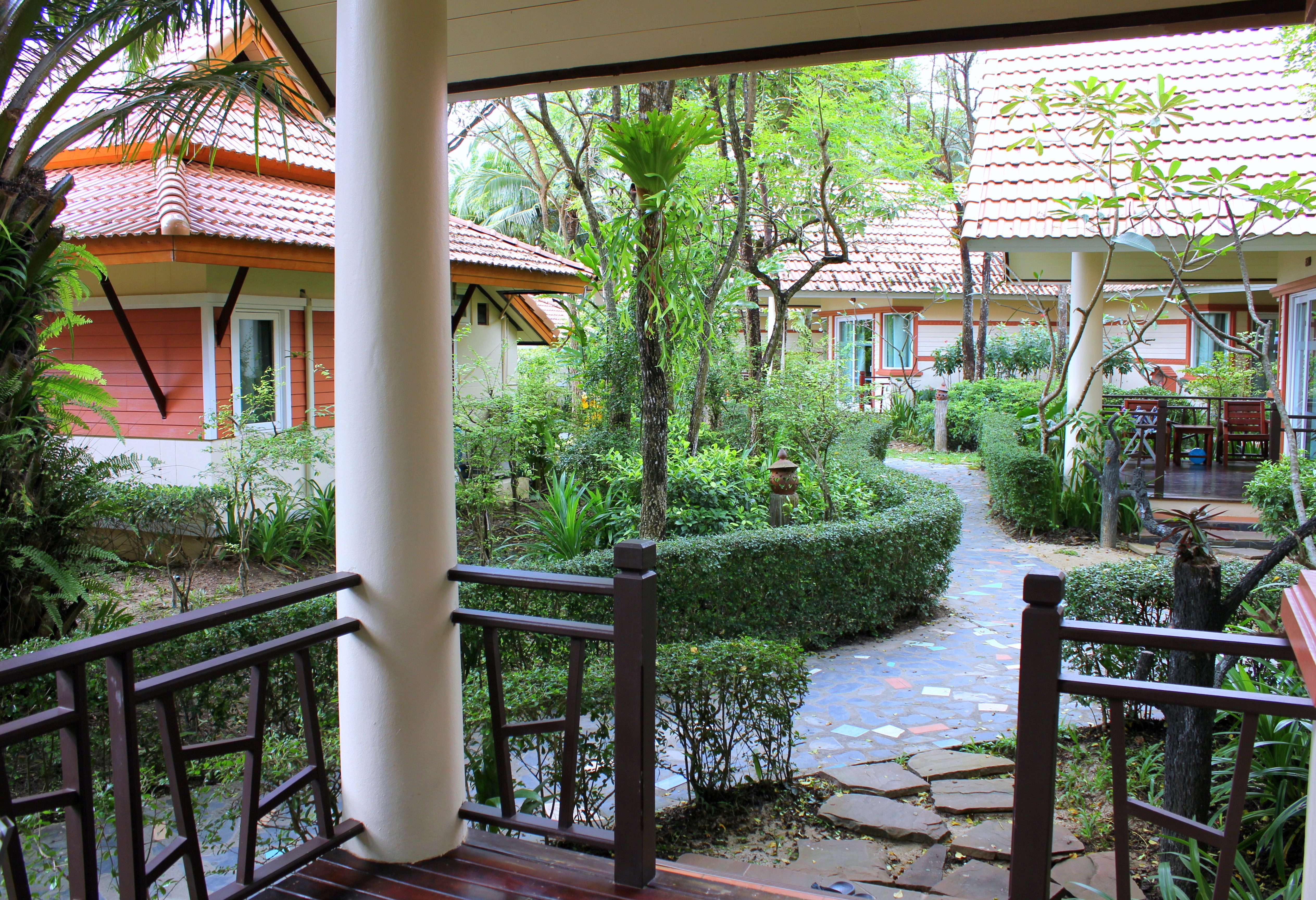 Bungalows in het Koh Chang Paradise Resort op Koh Chang in Thailand