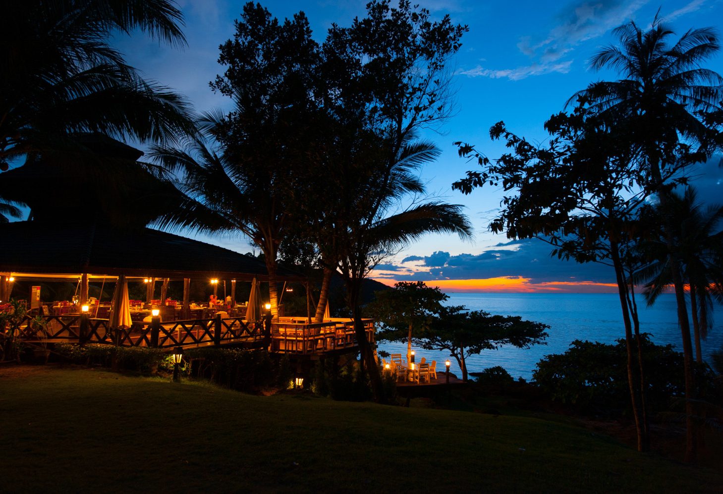 Restaurant van het Koh Kood Beach Resort op Koh Kood, Thailand