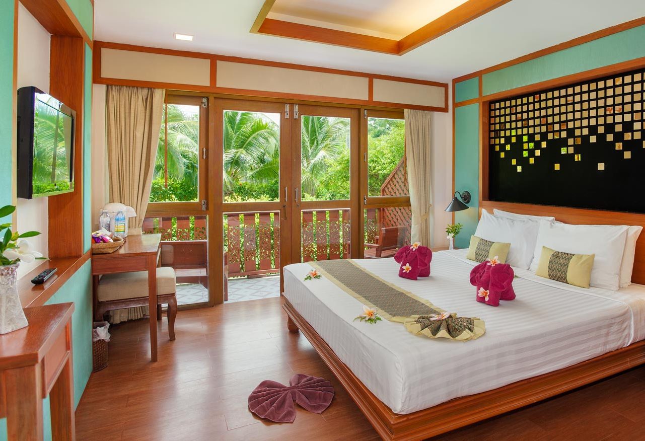 Standaardkamer van het Phi Phi Erawan Palms Resort op Koh Phi Phi, Thailand