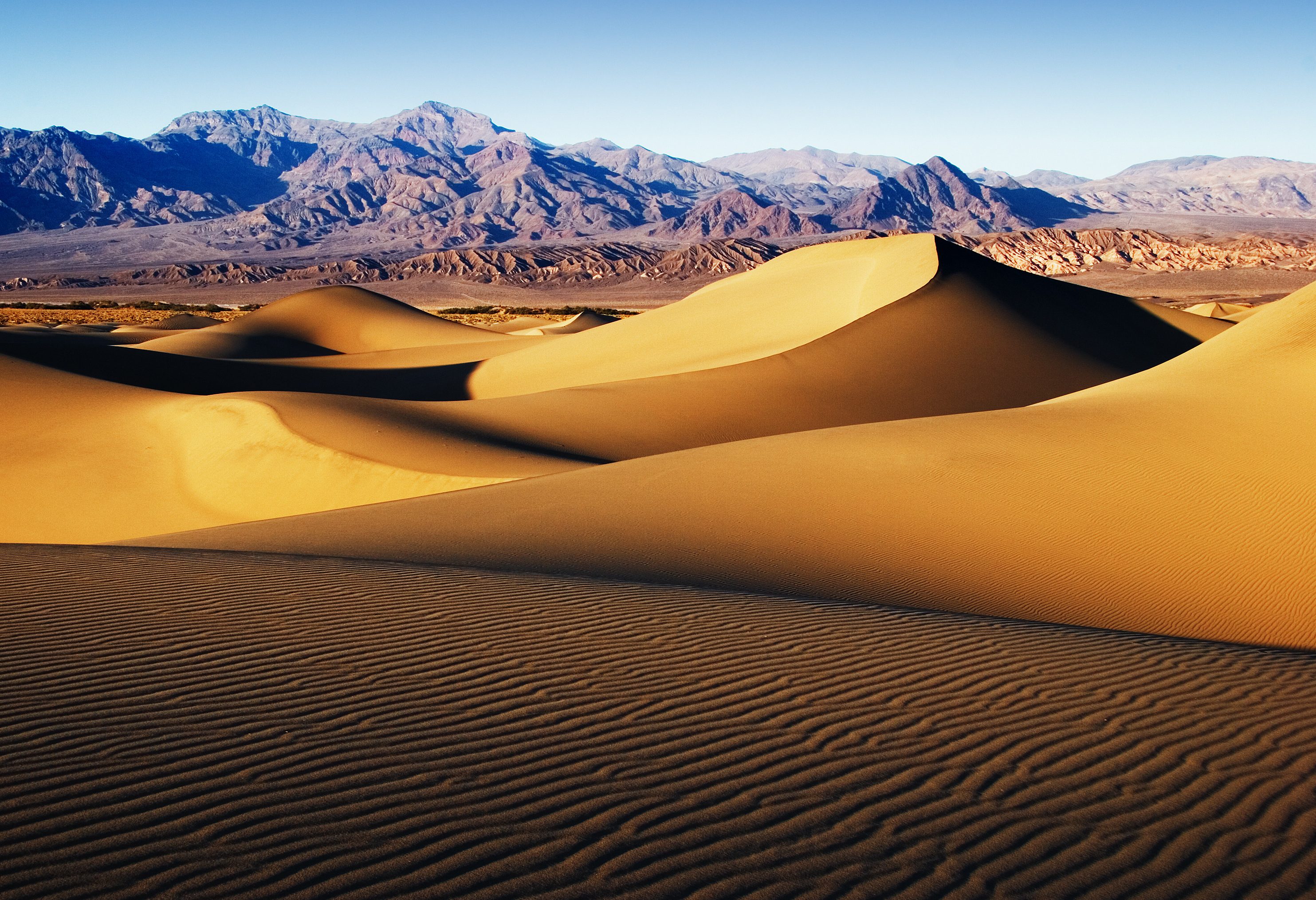 Duinen in Death Valley in Amerika