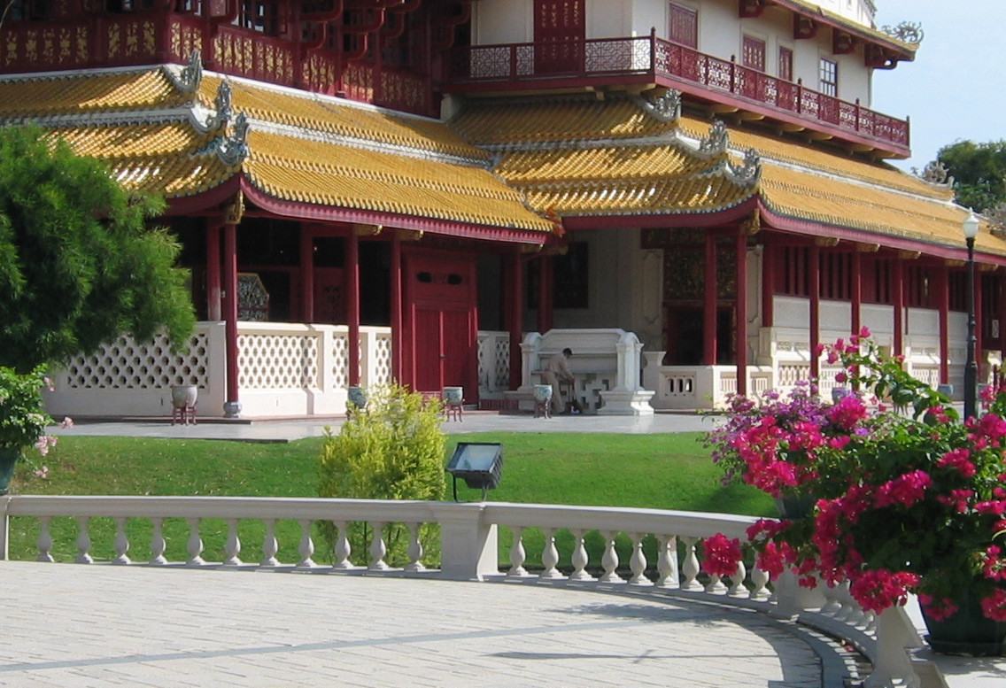 Het Bang Pa In koninklijk paleis in Ayutthaya, Thailand