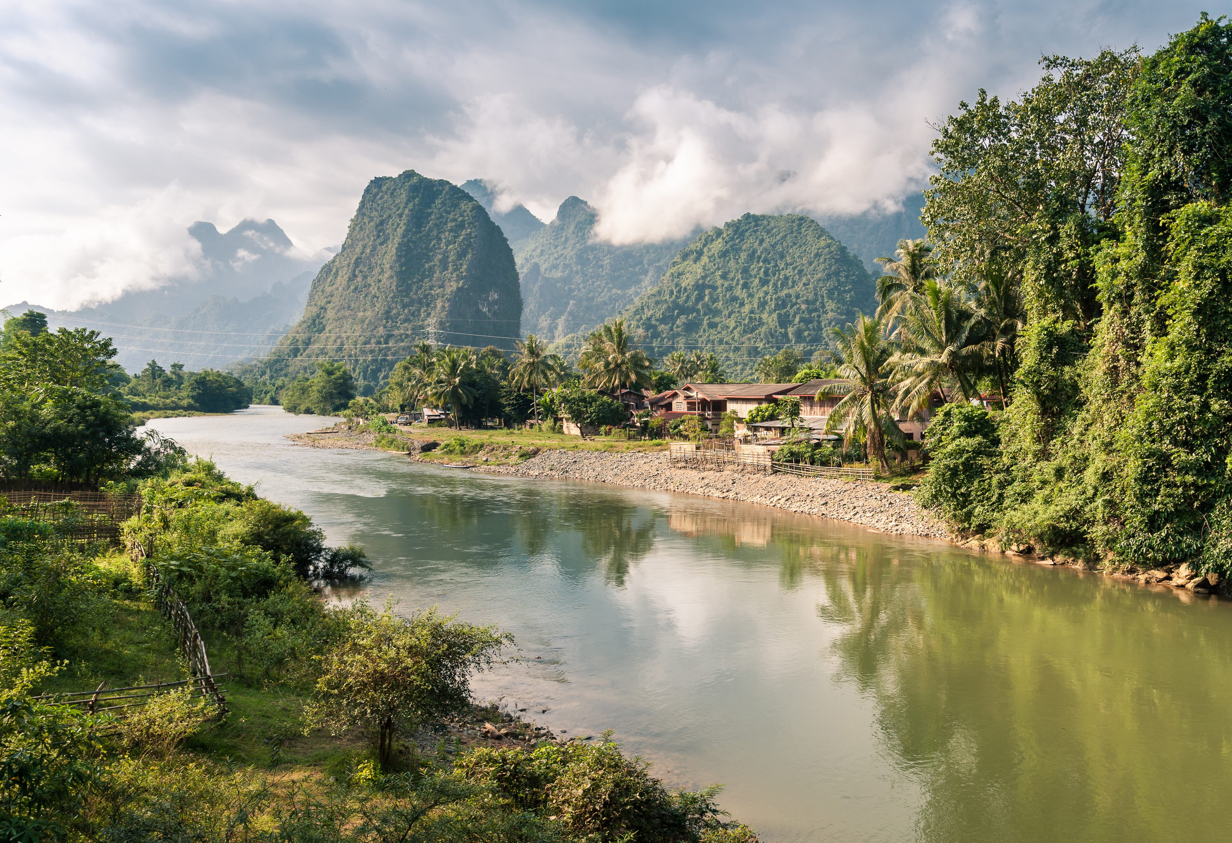 Omgeving van Vang Vieng in Laos