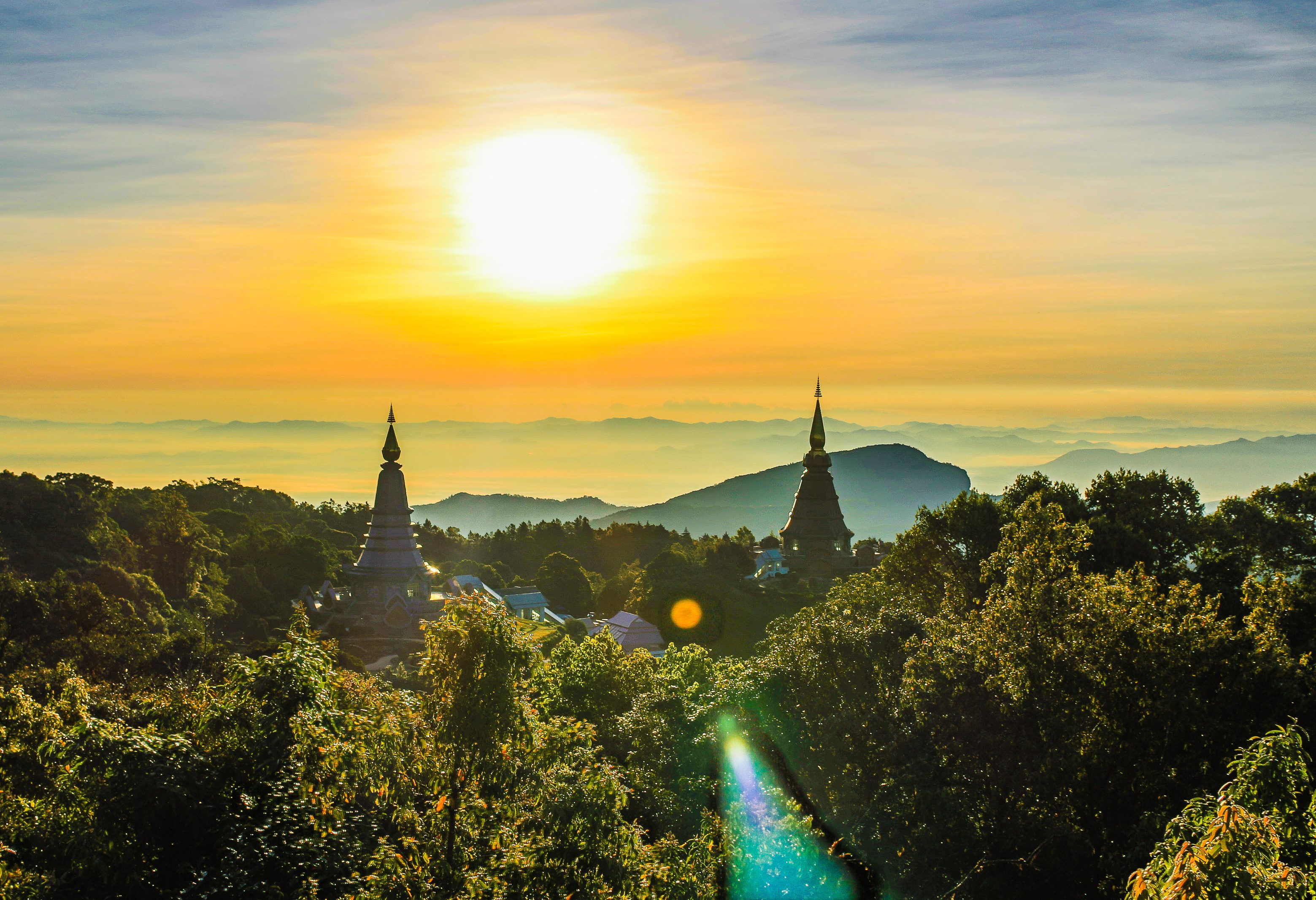 Doi Inthanon in de regio Chiang Mai in Thailand