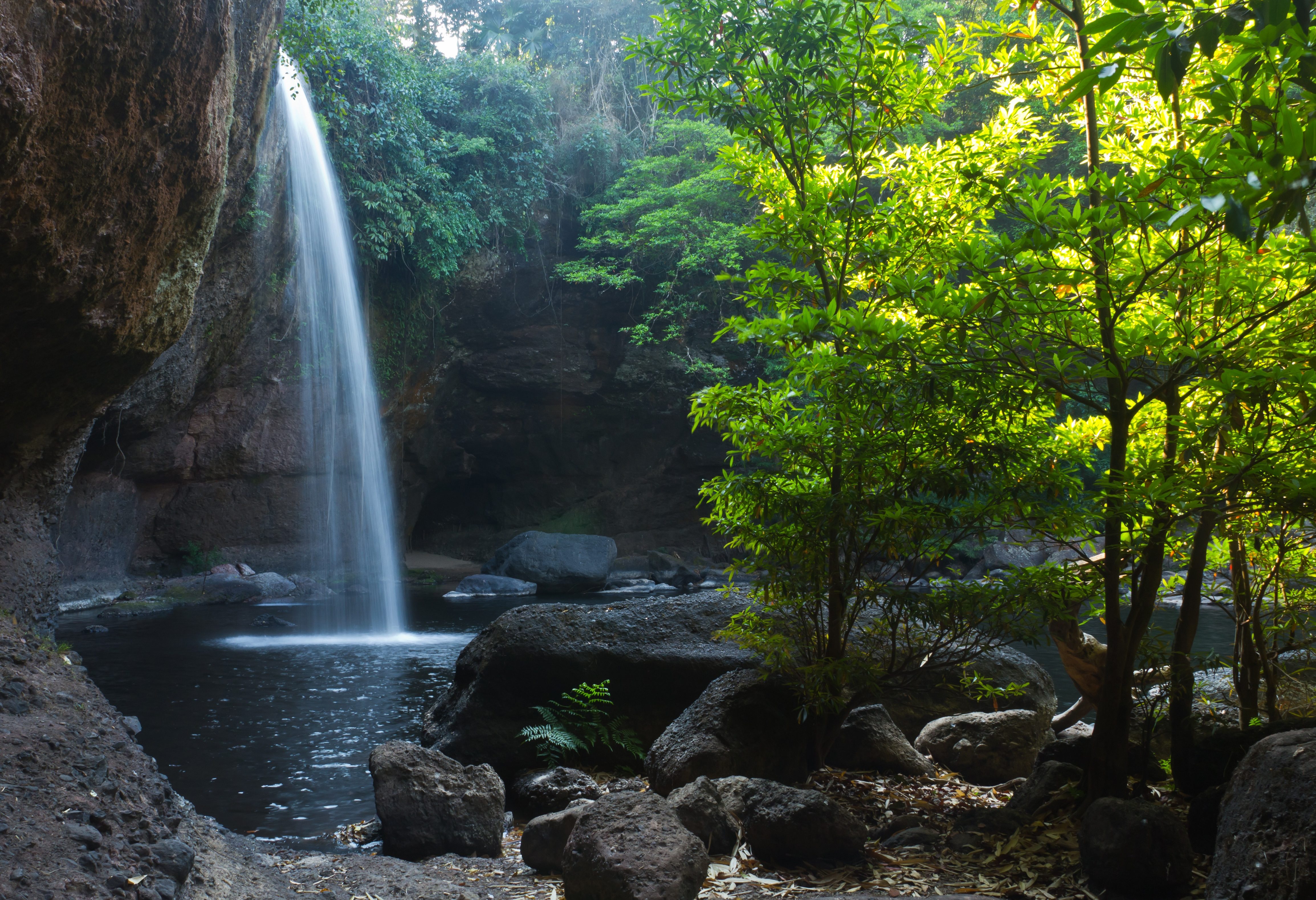 Haew Suwat waterval in het Khao Yai National Park, Thailand