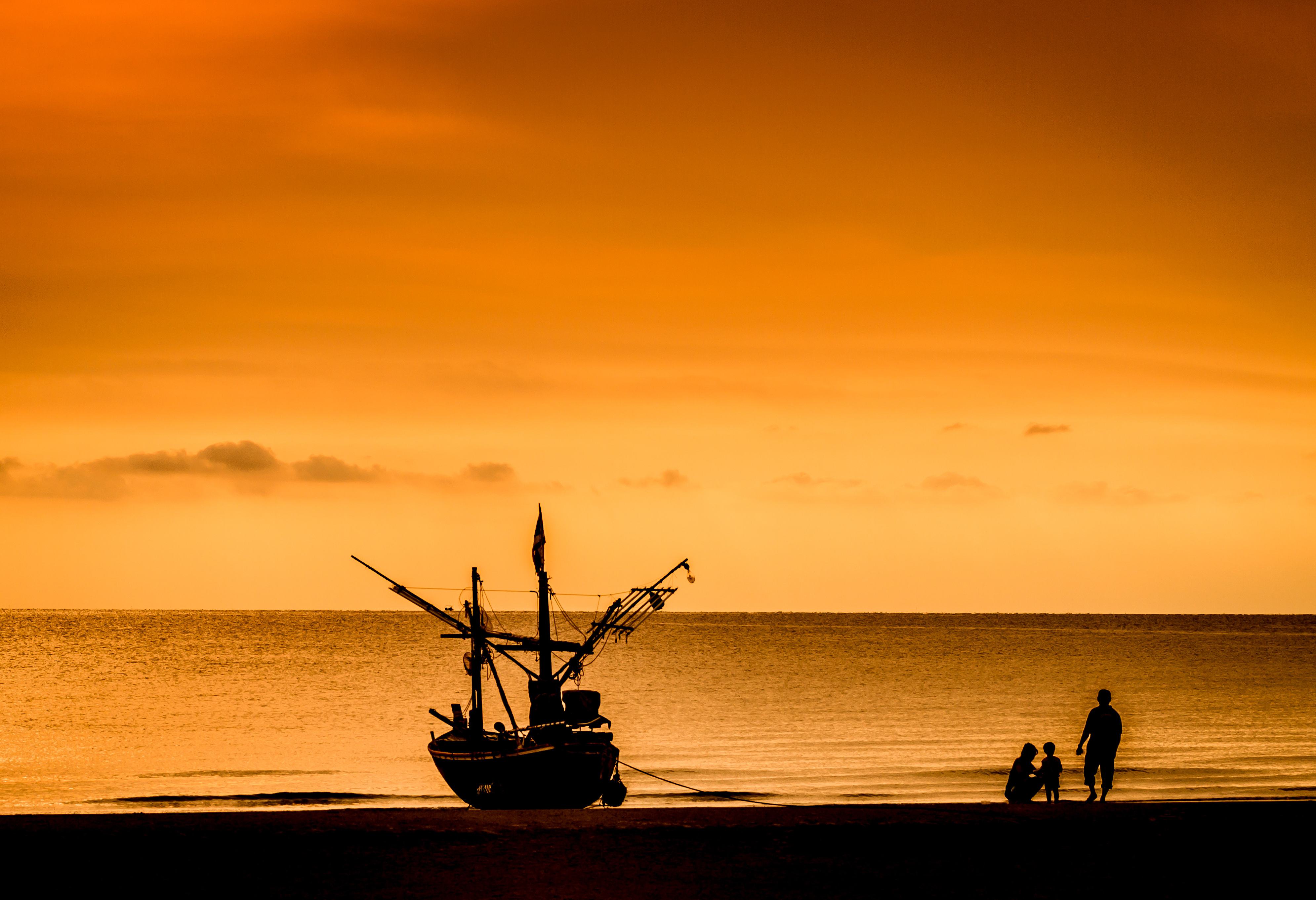 Strand van Hua Hin in Thailand