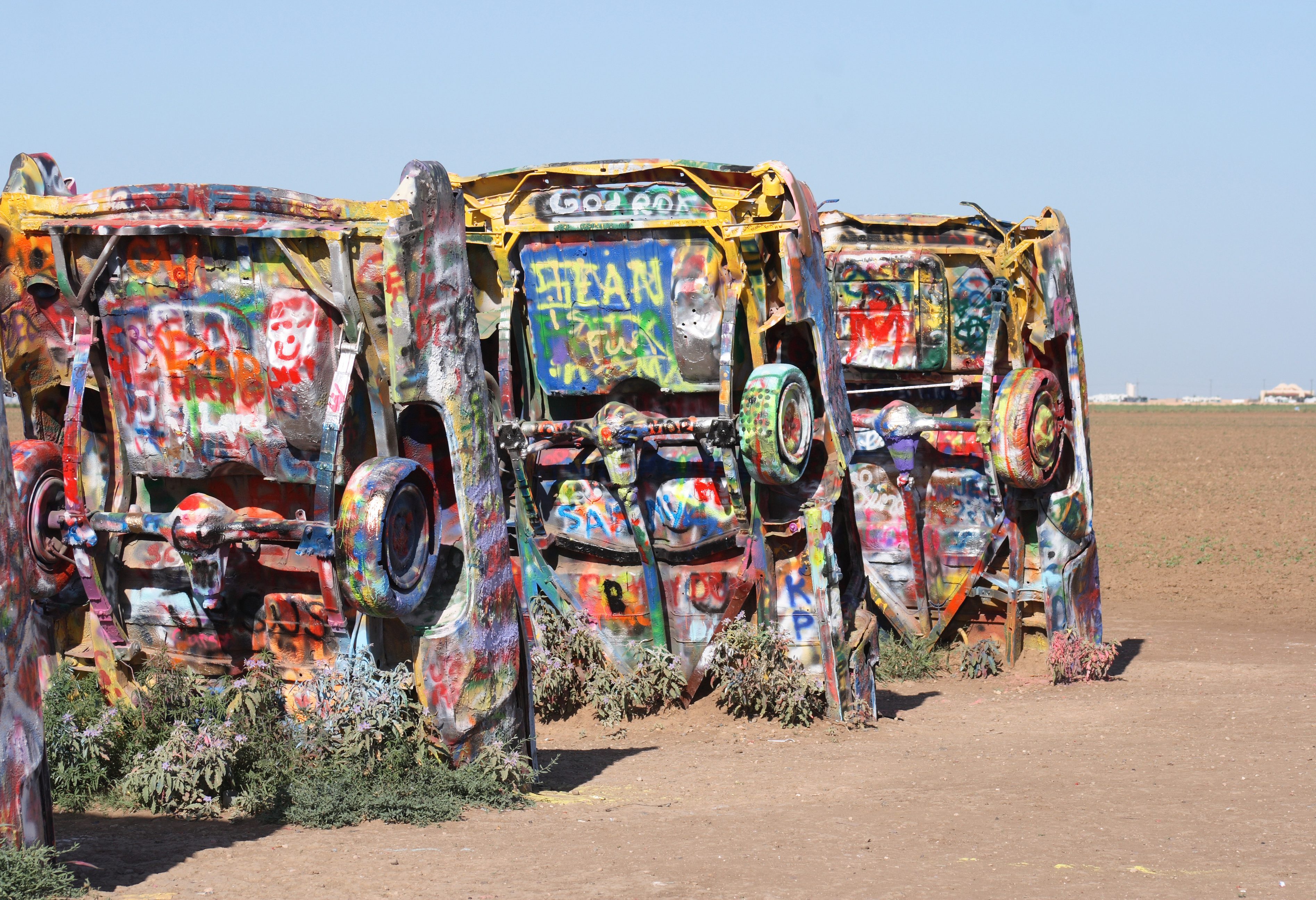 Cadillac Ranch in Amarillo Texas op Route 66