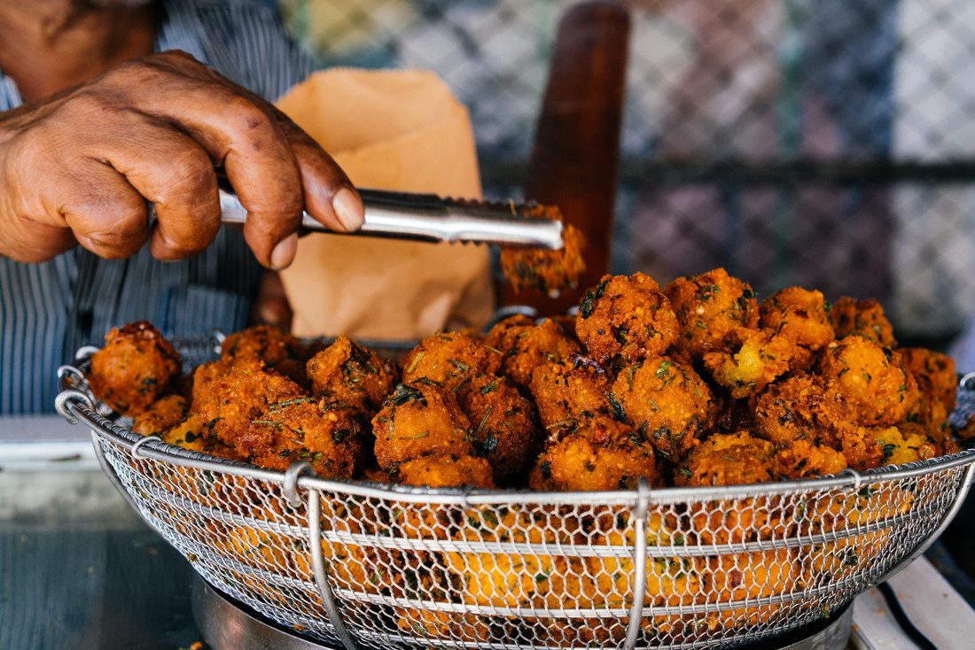 Streetfood Port Louis op Mauritius
