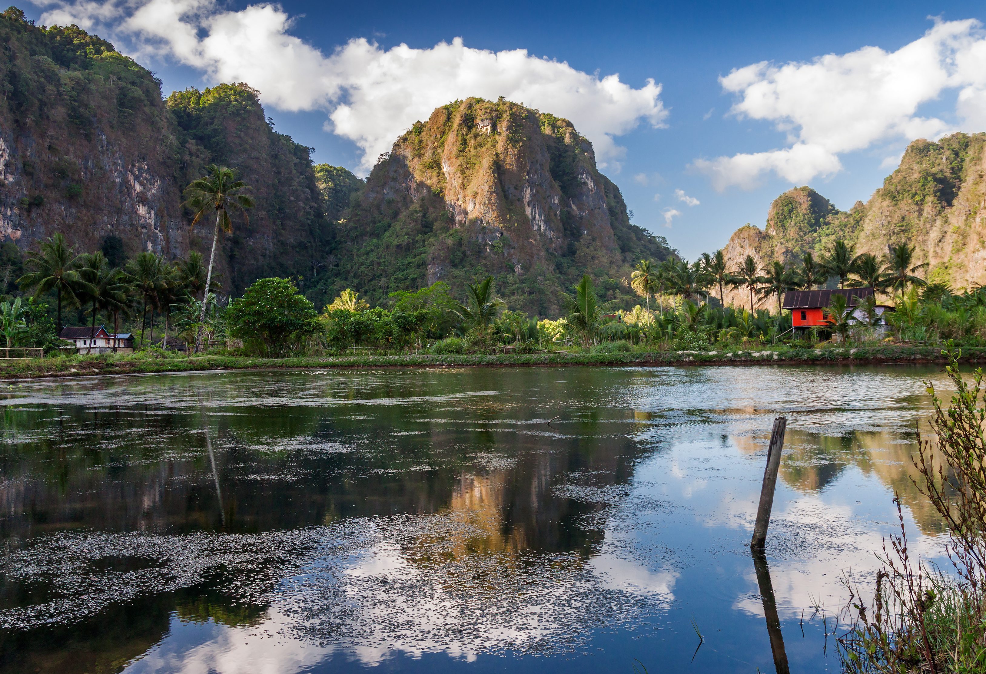 Rammang Rammang karstgebergte vlakbij Makassar