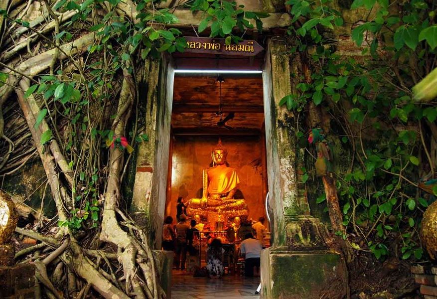 Wat Bang Kung nabij Amphawa in Thailand